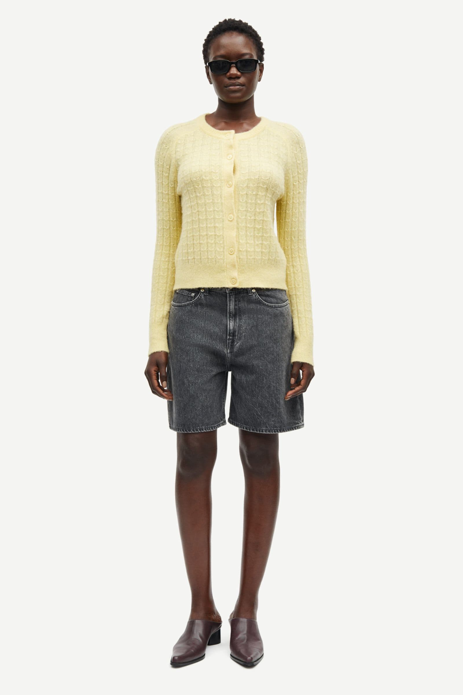 Sabarbara cardigan 15557 Dusty Yellow