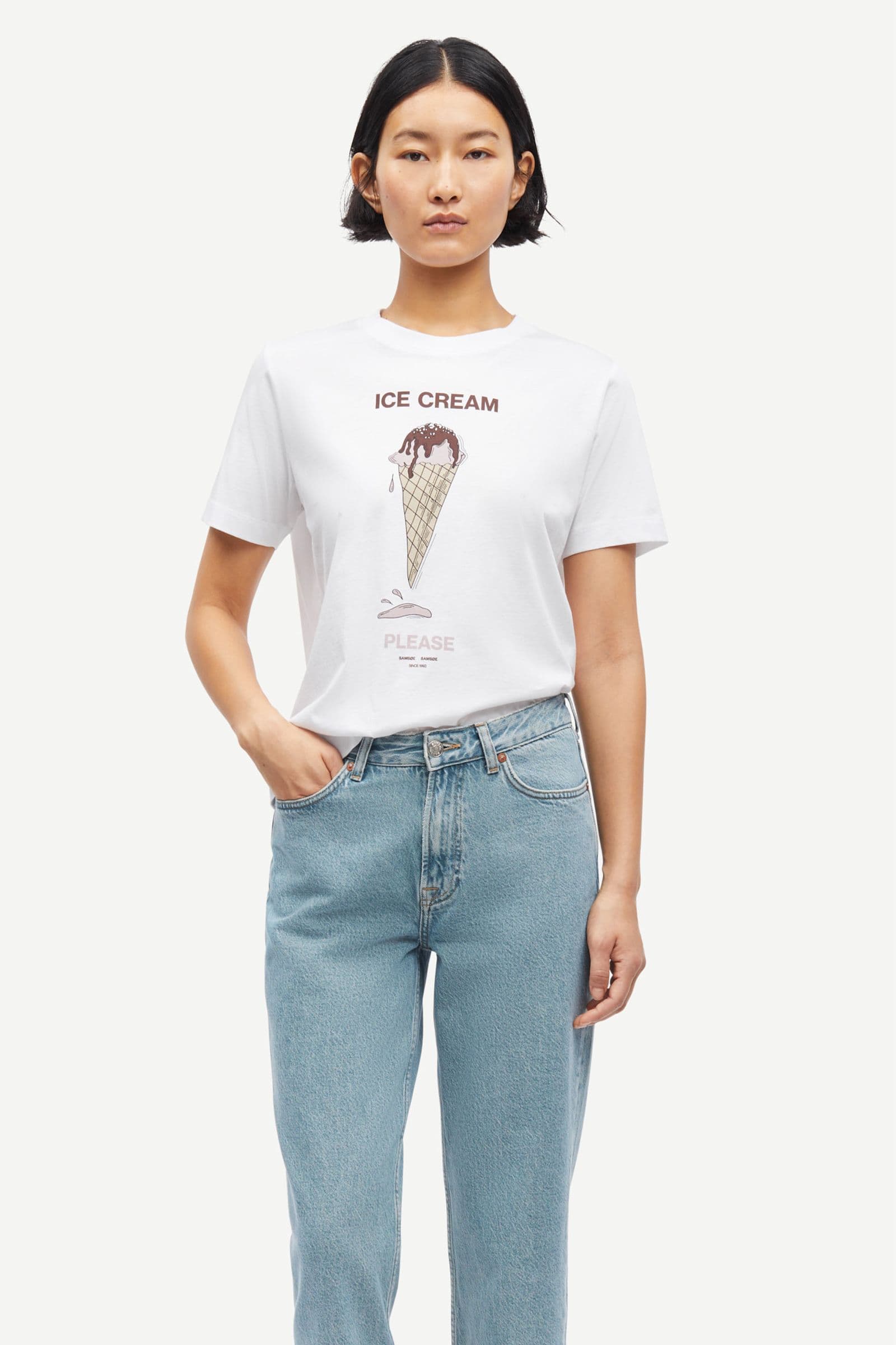 Sacamino ss t-shirt 15276 Ice French Roast