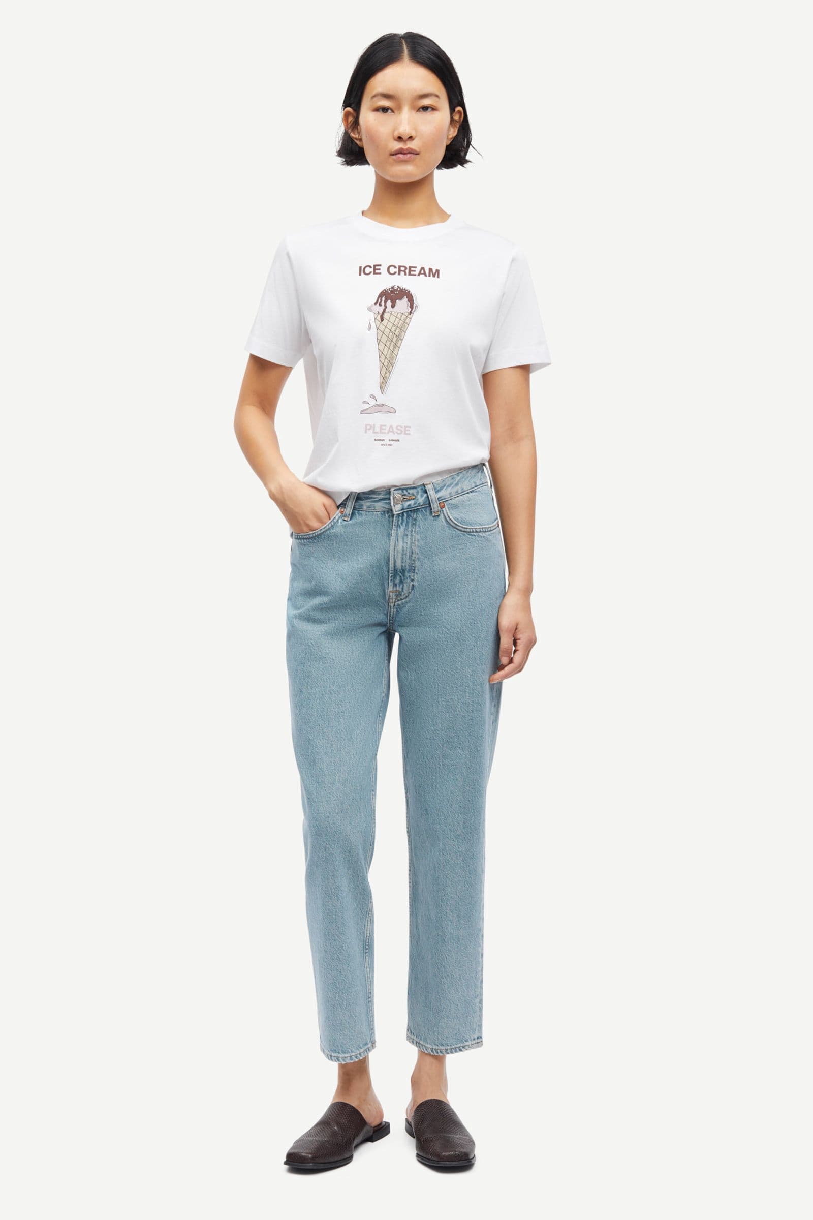 Sacamino ss t-shirt 15276 Ice French Roast