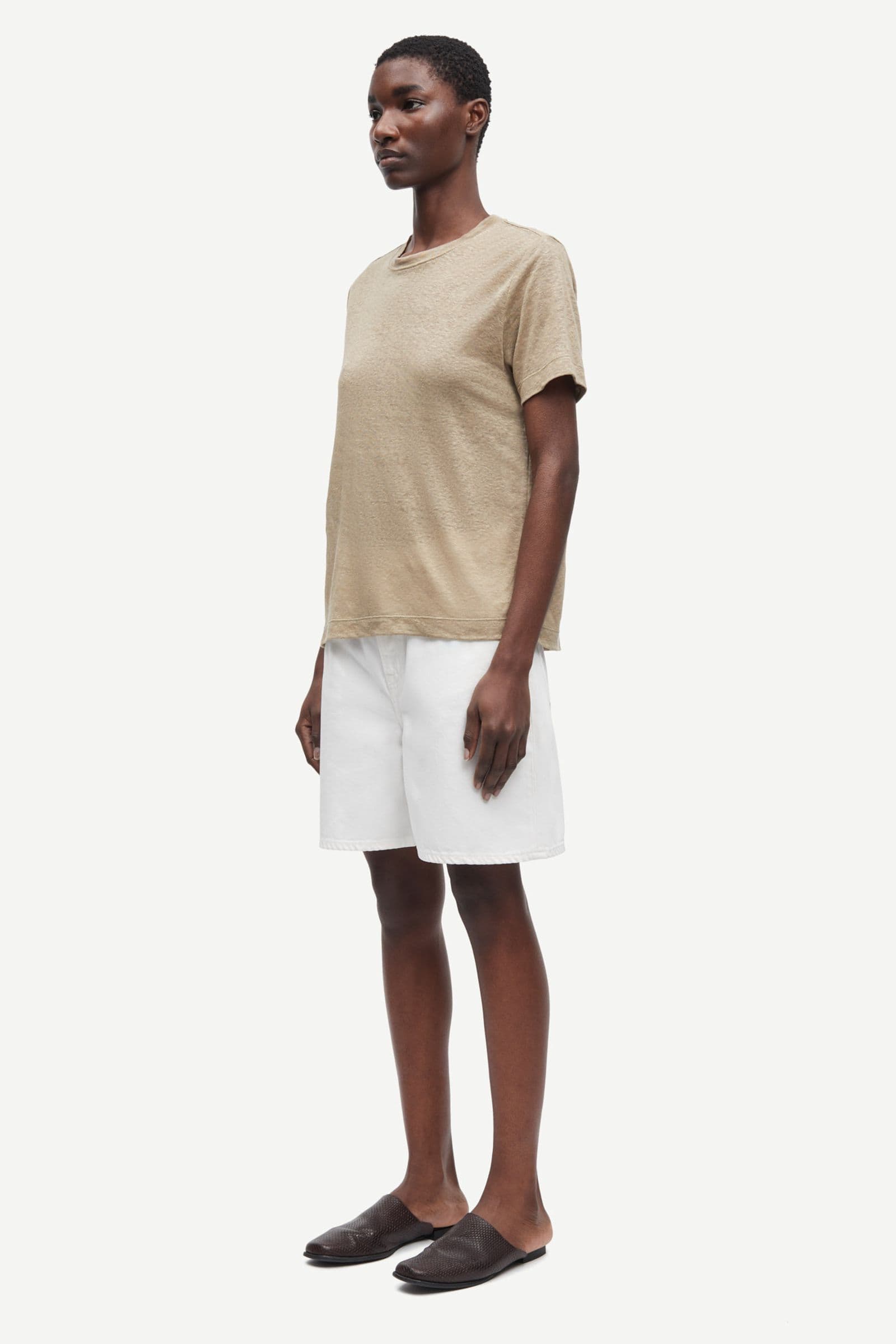 Sacamino ss t-shirt 15202 Greige