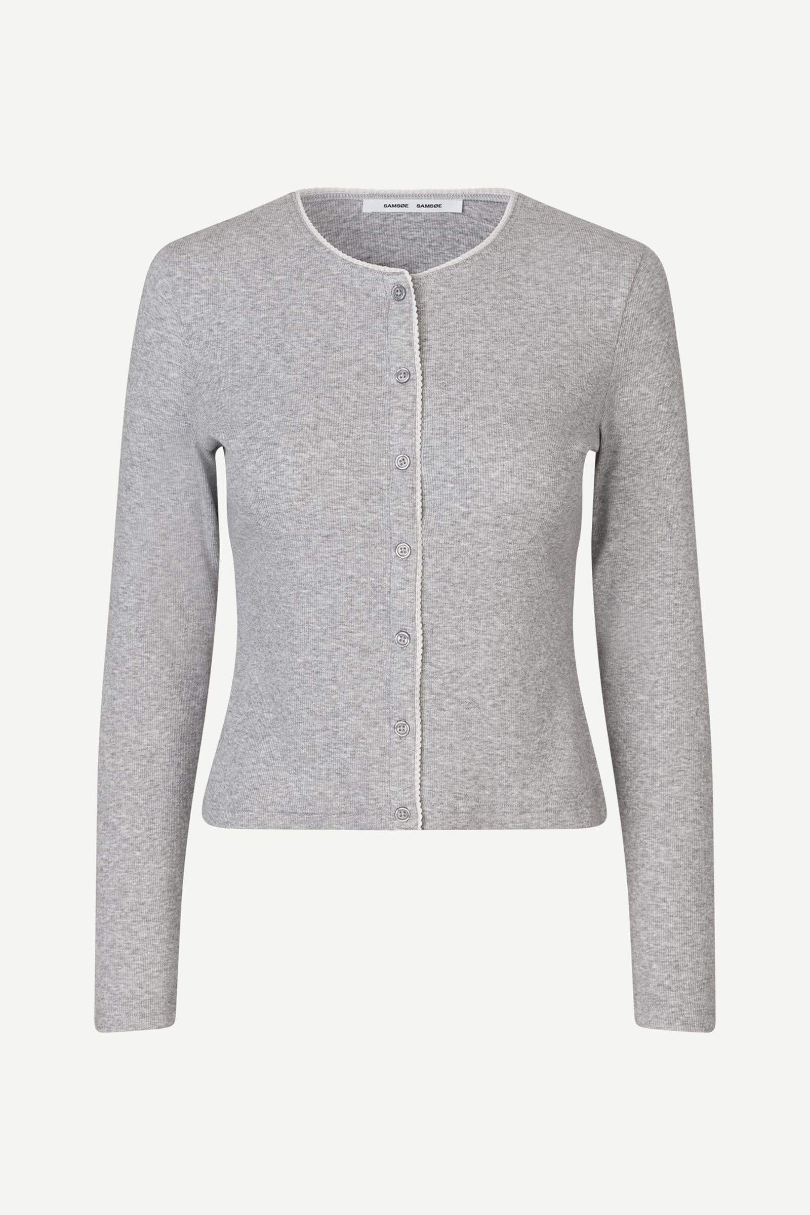 Sajune ls cardigan 7542 LIGHT GREY MEL.