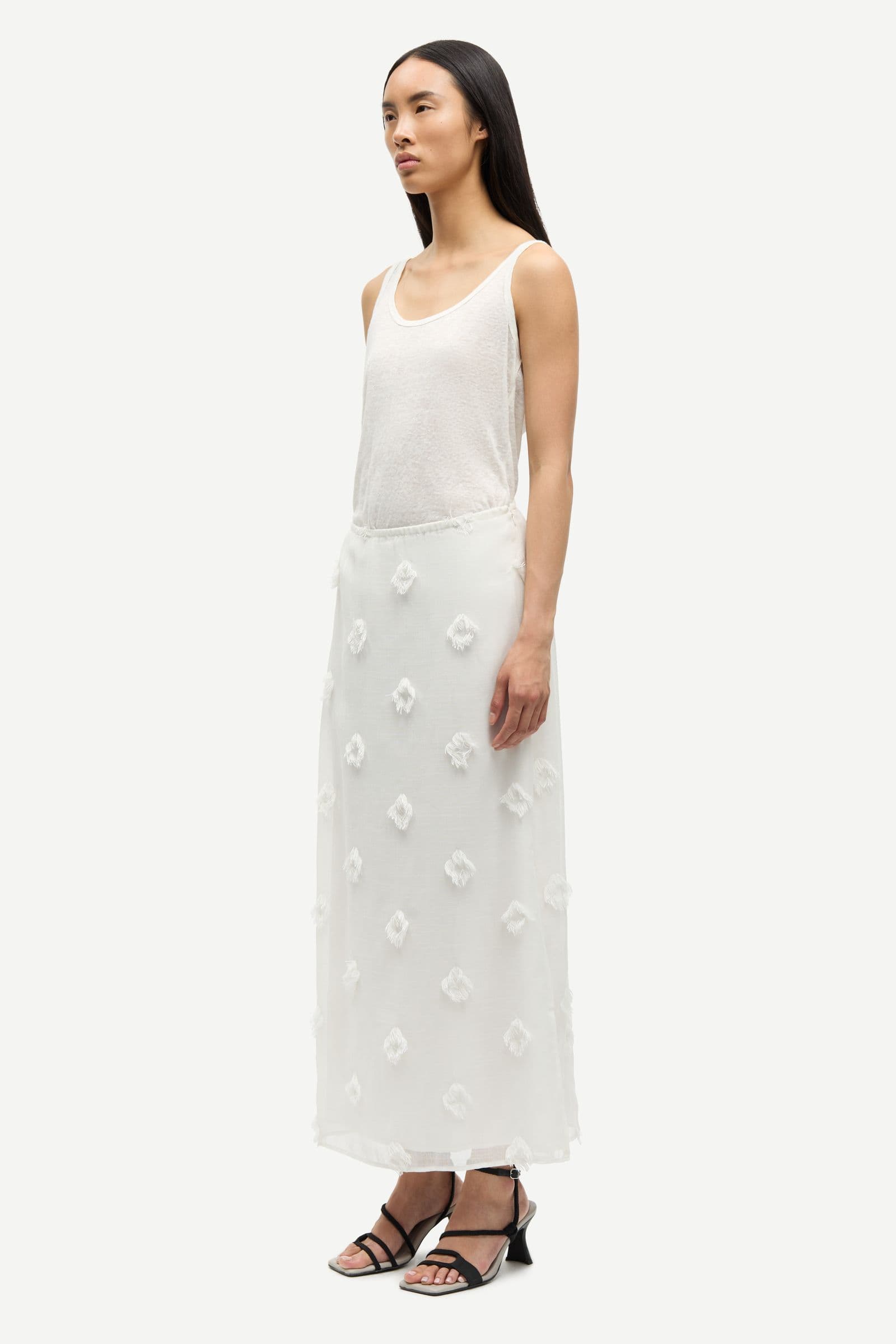 Saagnete long skirt 15642 Egret