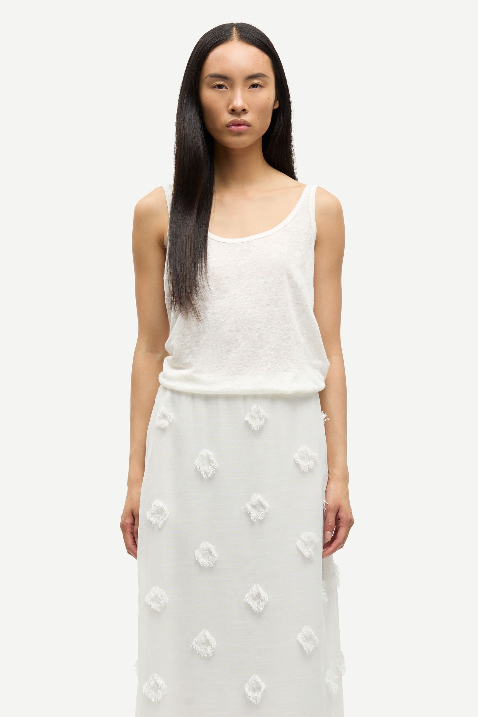 Saagnete long skirt 15642 Egret
