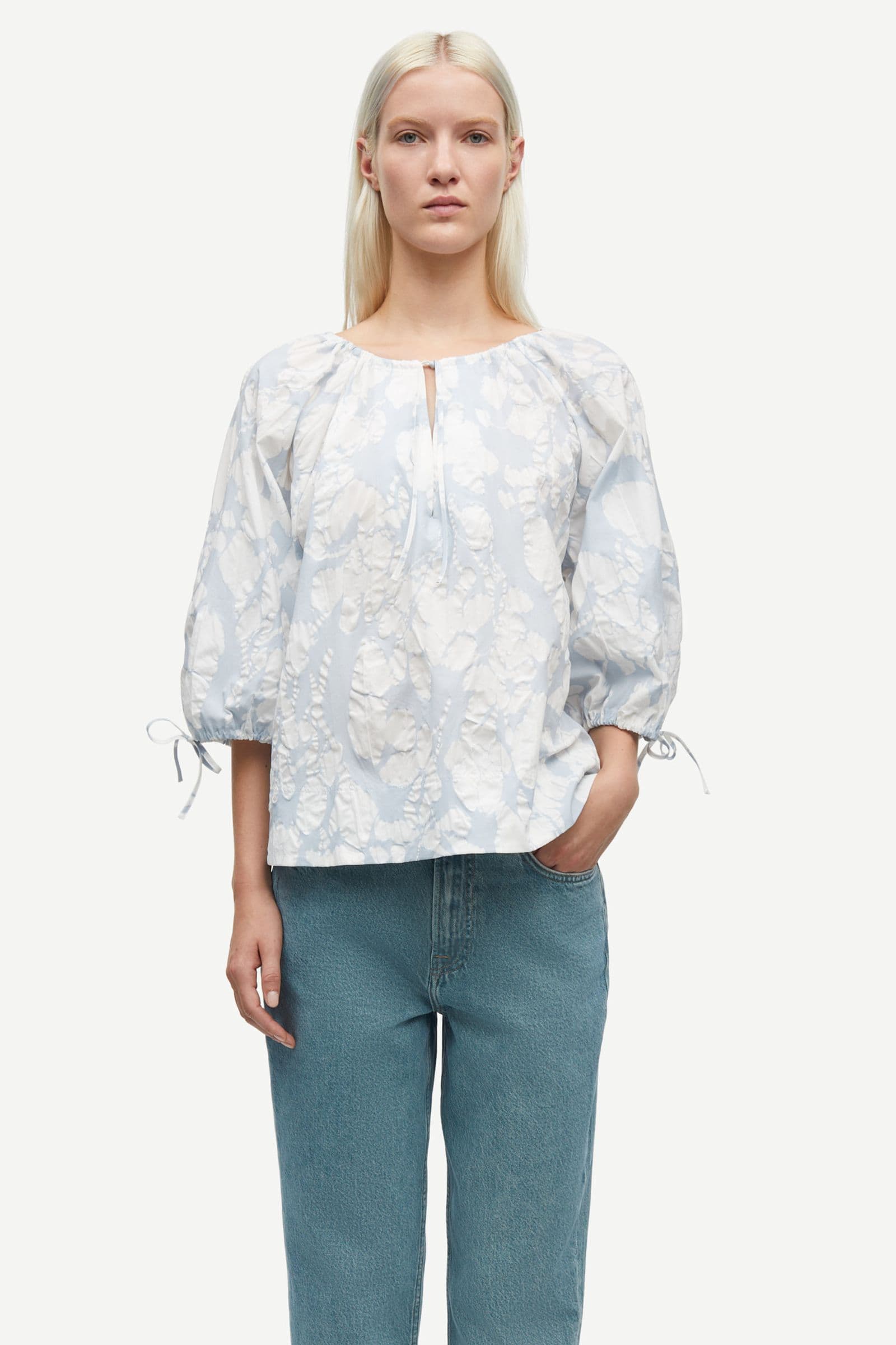 Samatera ss blouse 15644 Peony Egret
