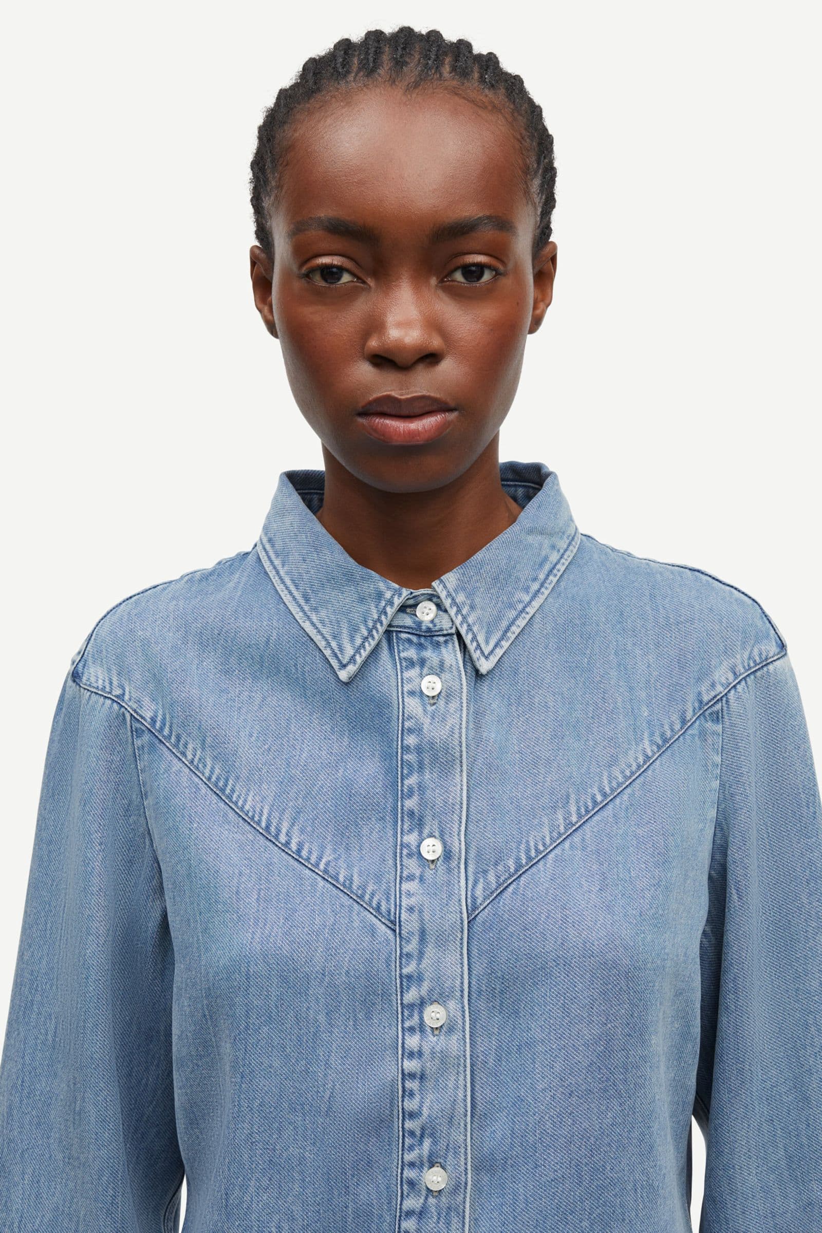 Samos shirt 15645 Denim Blue