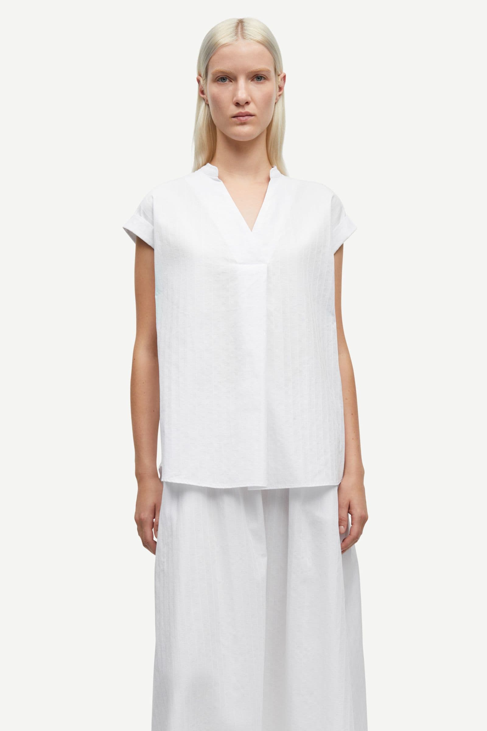 Satina ss shirt 15646 White