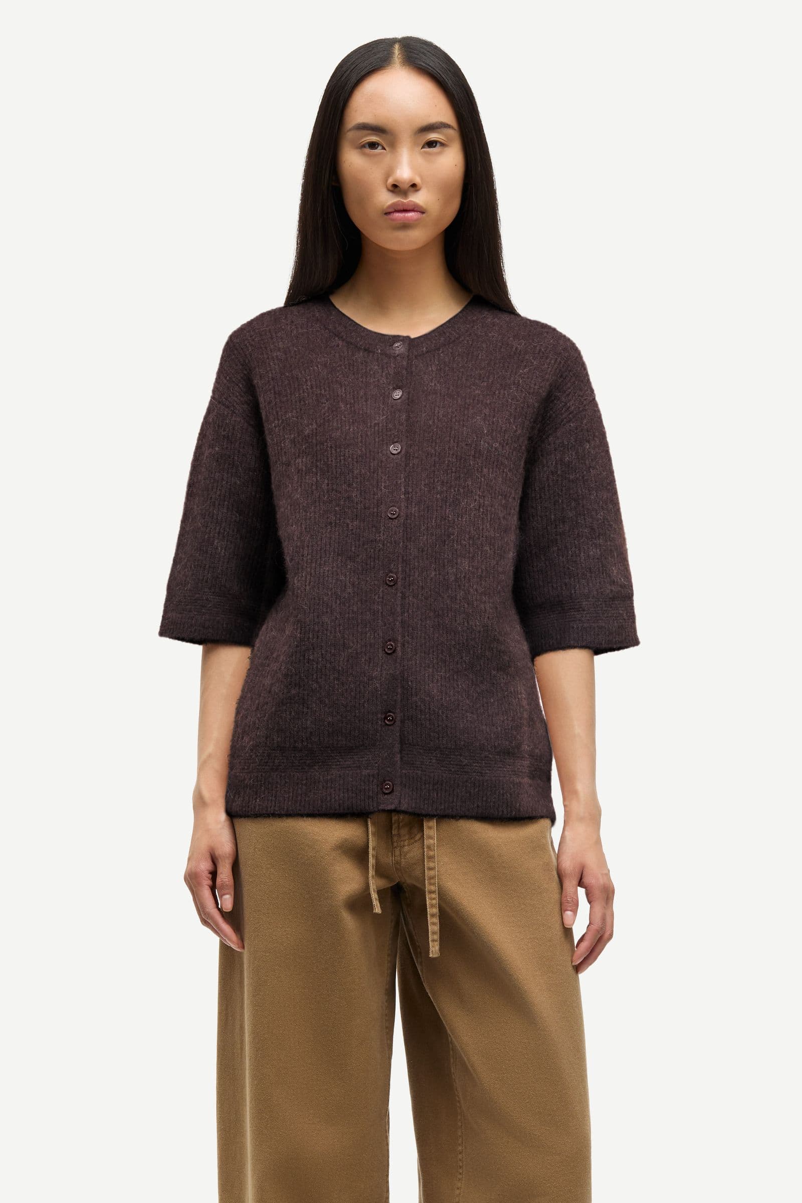 Saanoura ss cardigan 7355 Black Coffee