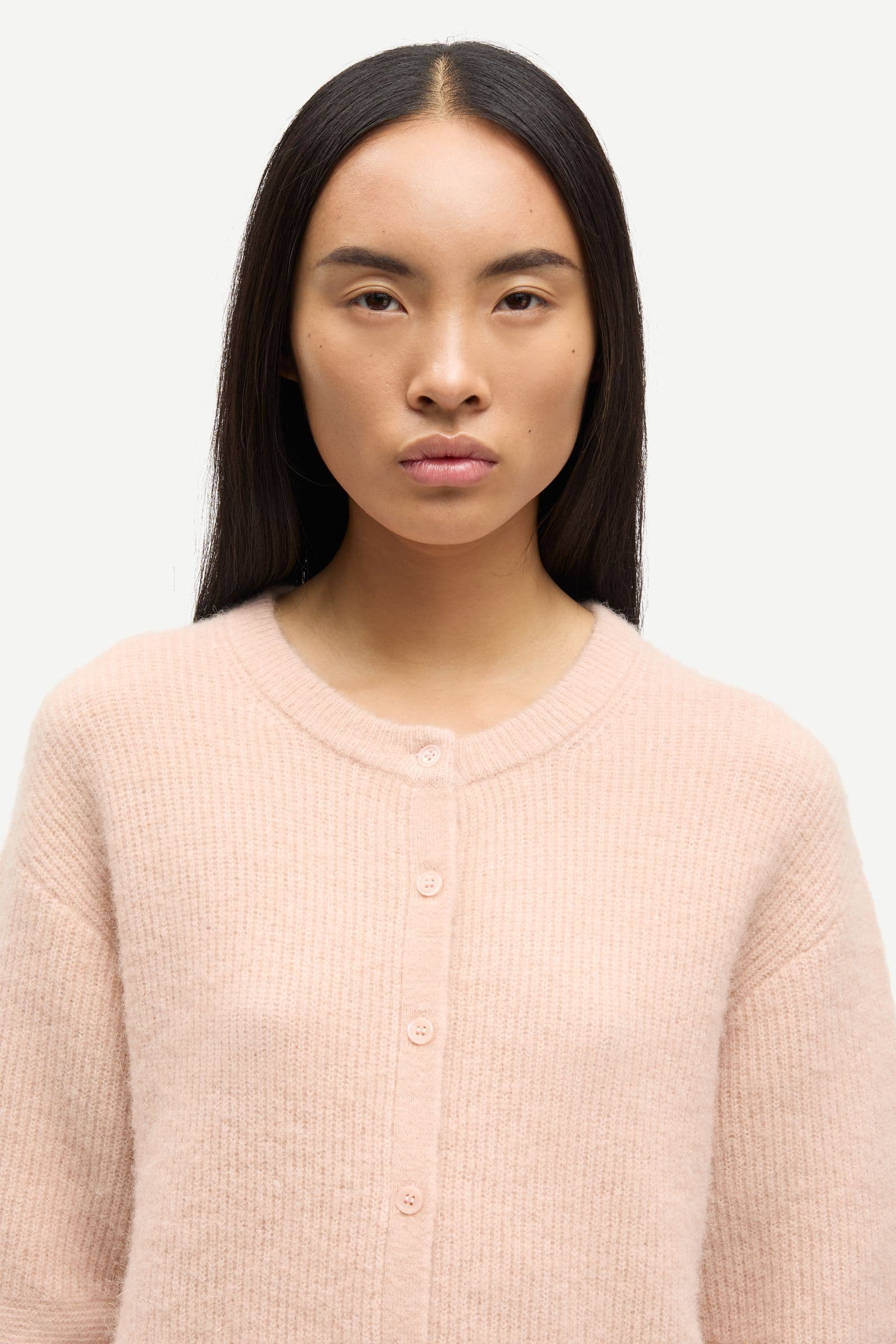 Saanoura ss cardigan 7355 Cameo Rose