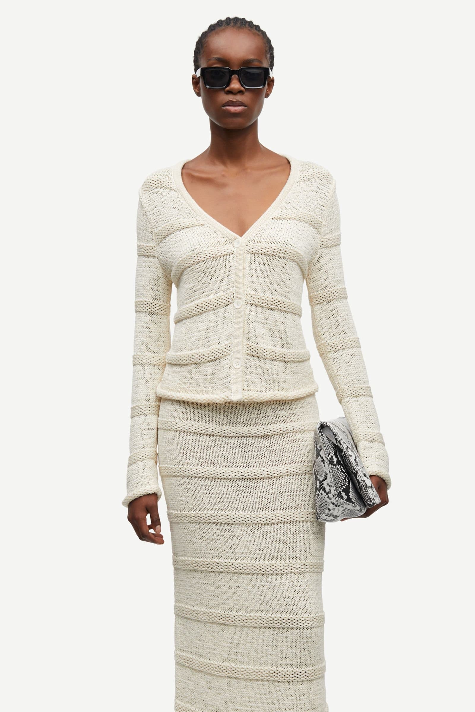 Sanettie cardigan 15638 Egret