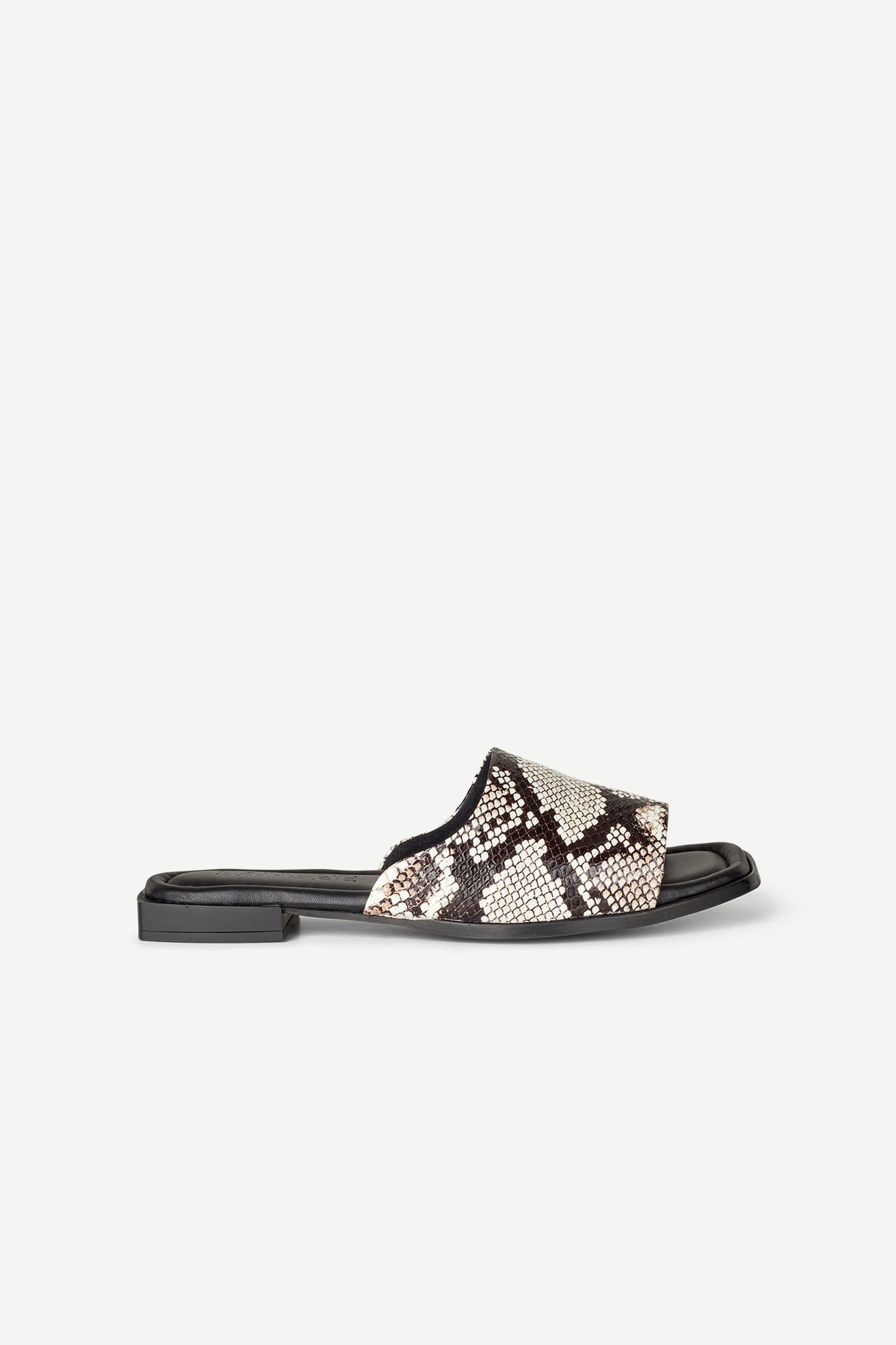 Saterza sandals 15680 Black White Snake