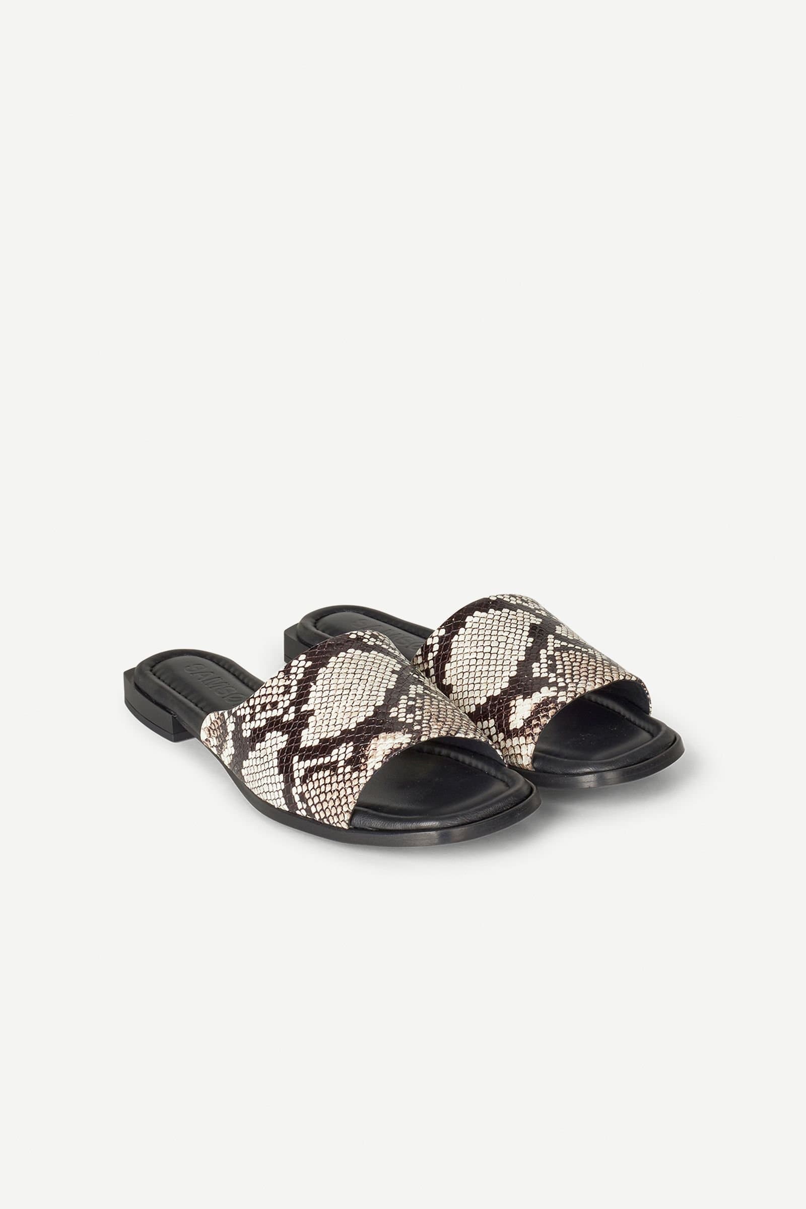 Saterza sandals 15680 Black White Snake