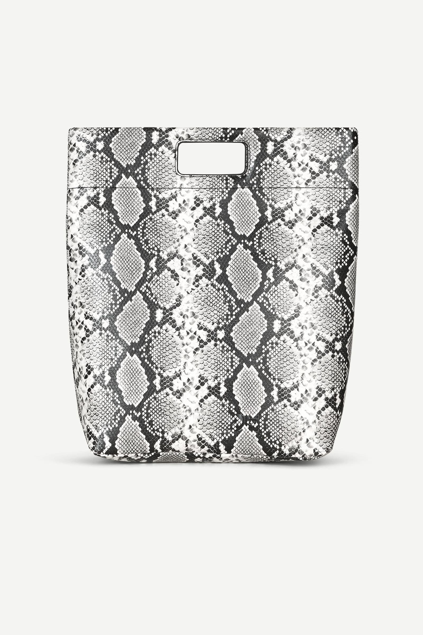 Sajennie tote bag 15682 Black White Snake