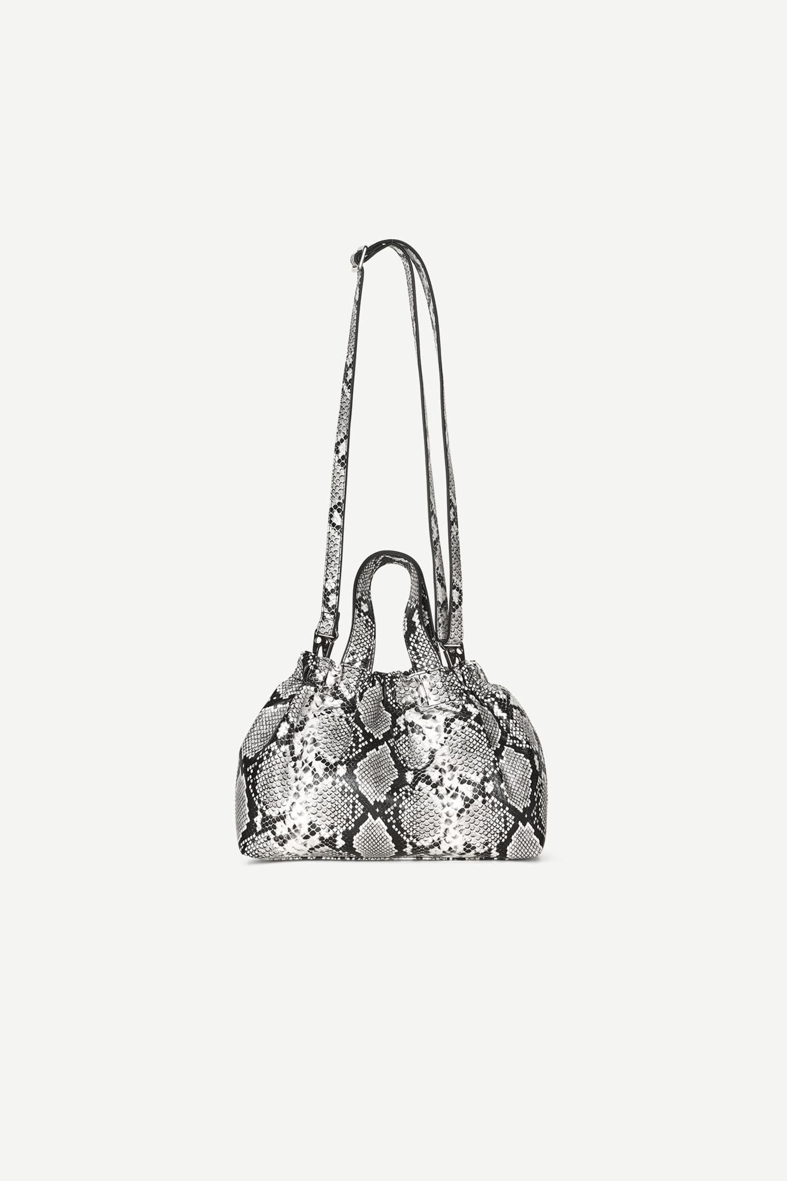 Saemmi midi bag 15684 Black White Snake