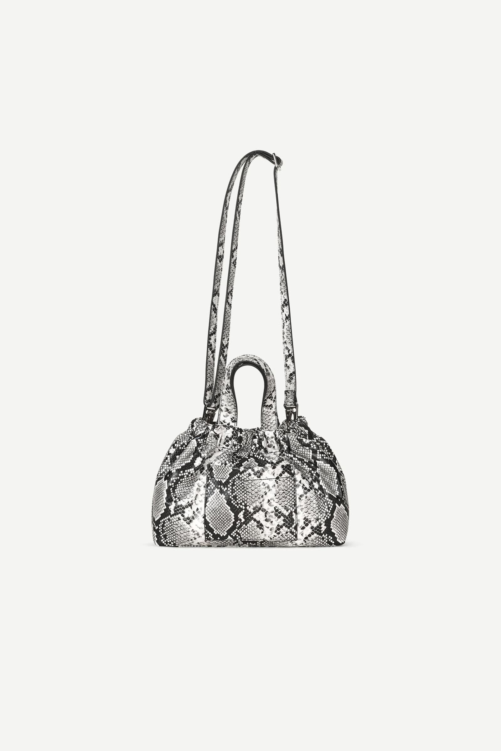 Saemmi midi bag 15684 Black White Snake