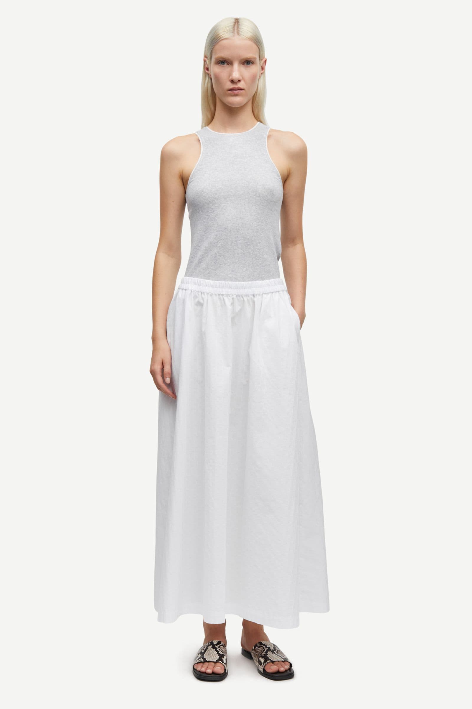 Satina skirt 15646 White