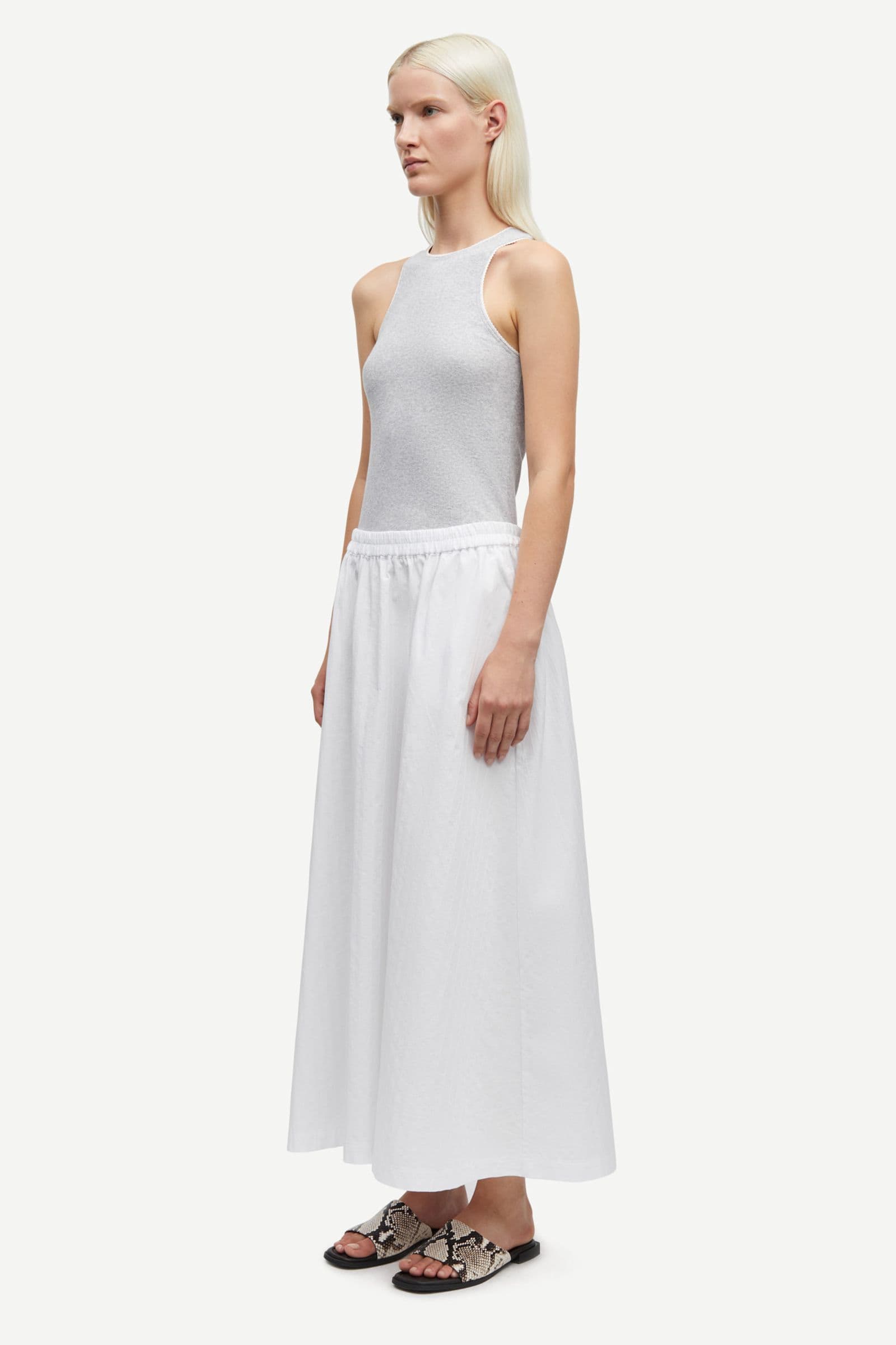 Satina skirt 15646 White