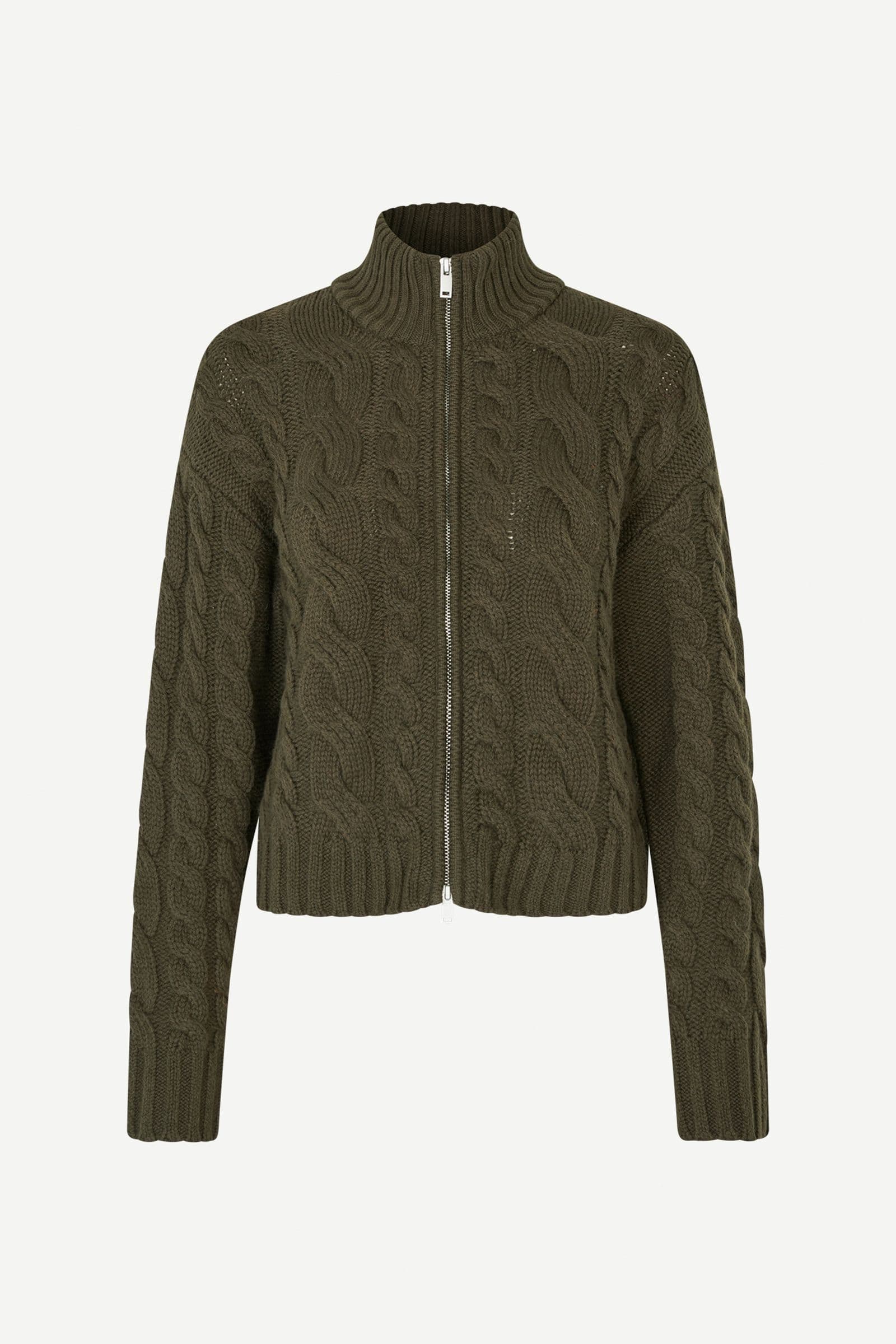 Saharriet zip cardigan 15732 Deep Forest