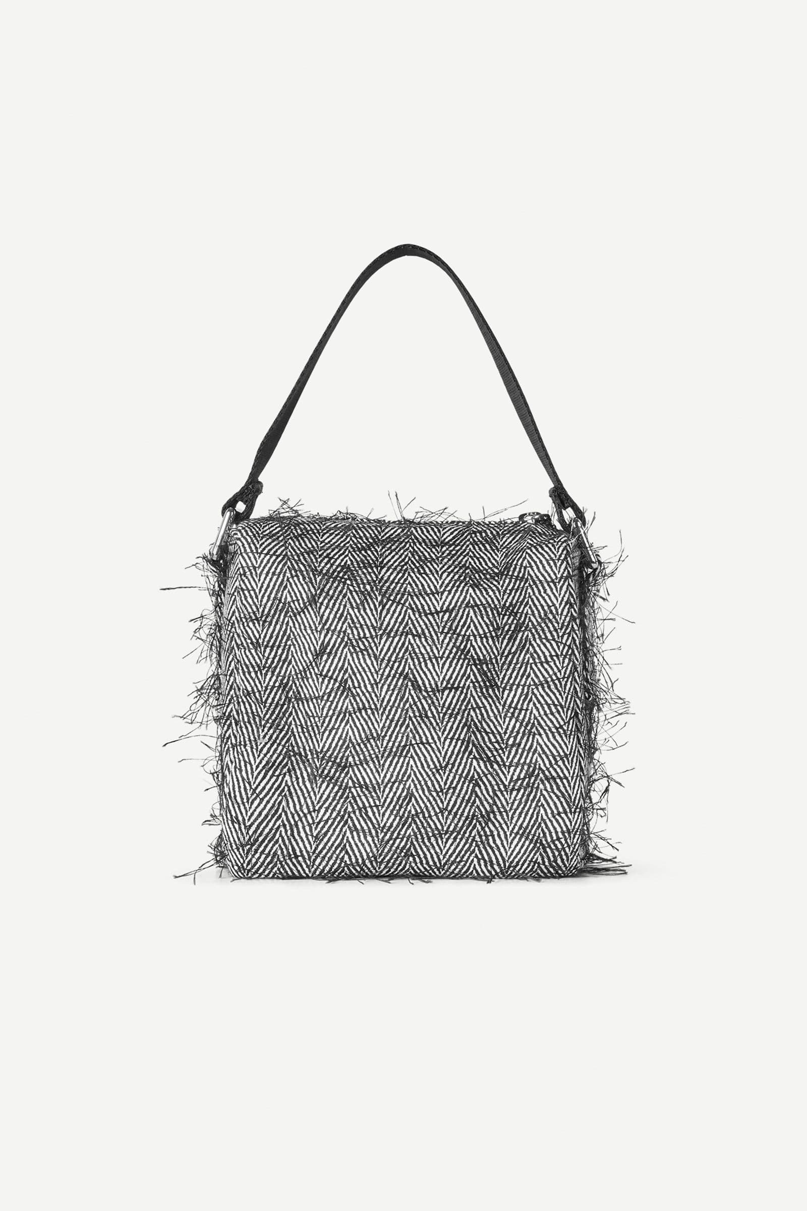 Sapetra mini bag 15791 Black White Herringbone