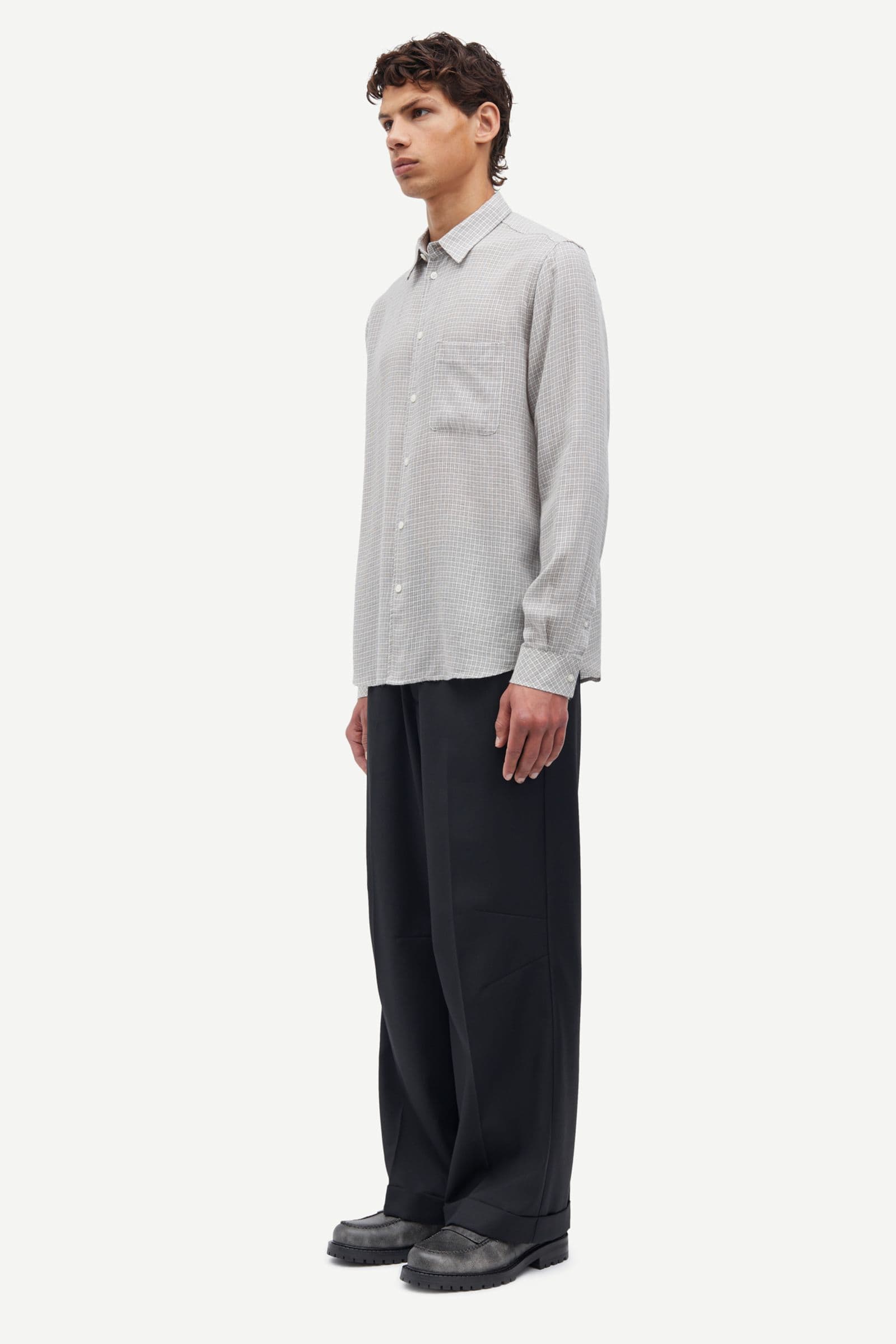 Saryan J shirt 15566 Clear cream ch.