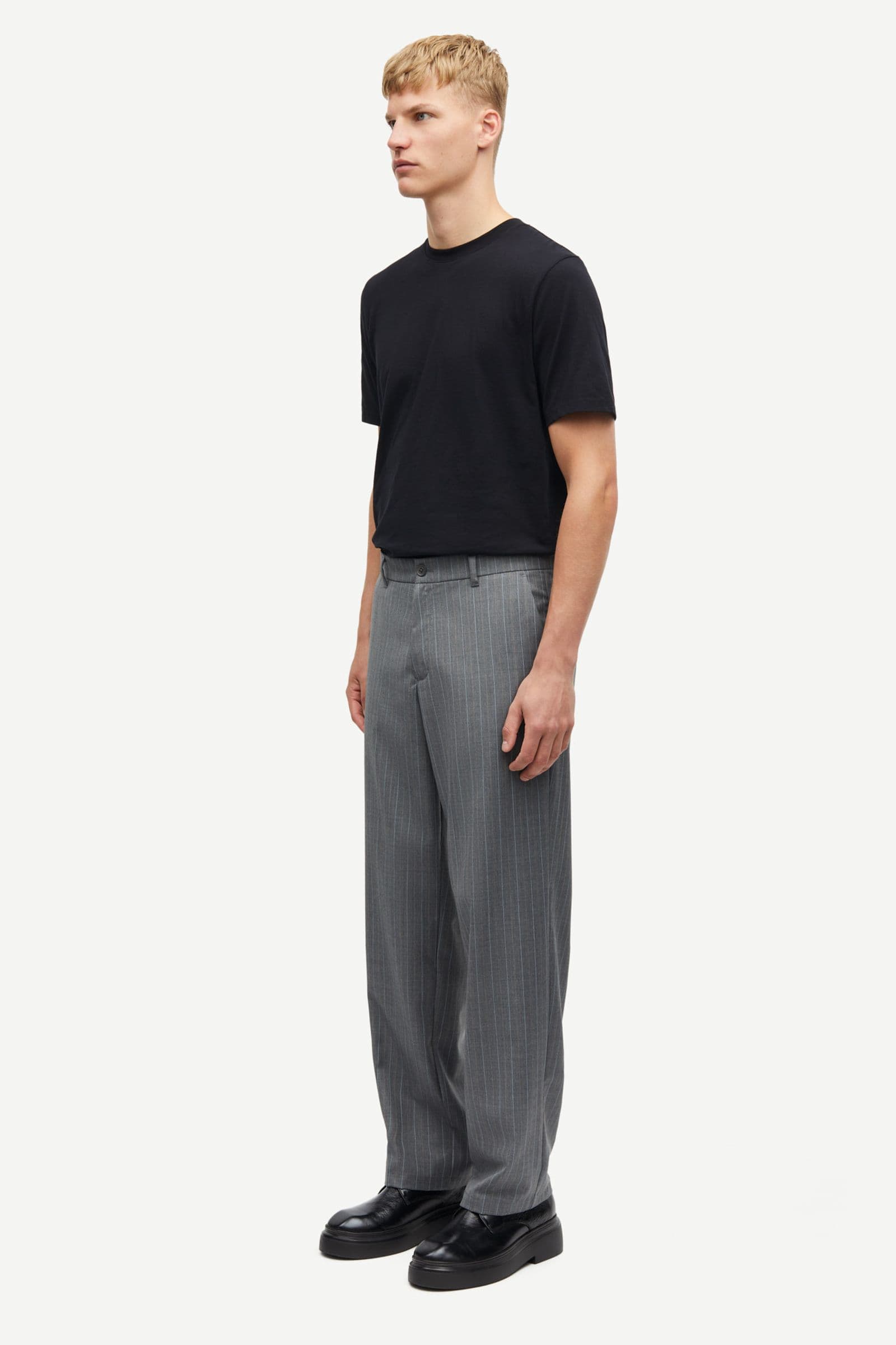 Sanoah trousers 15438 Grey pinstripe