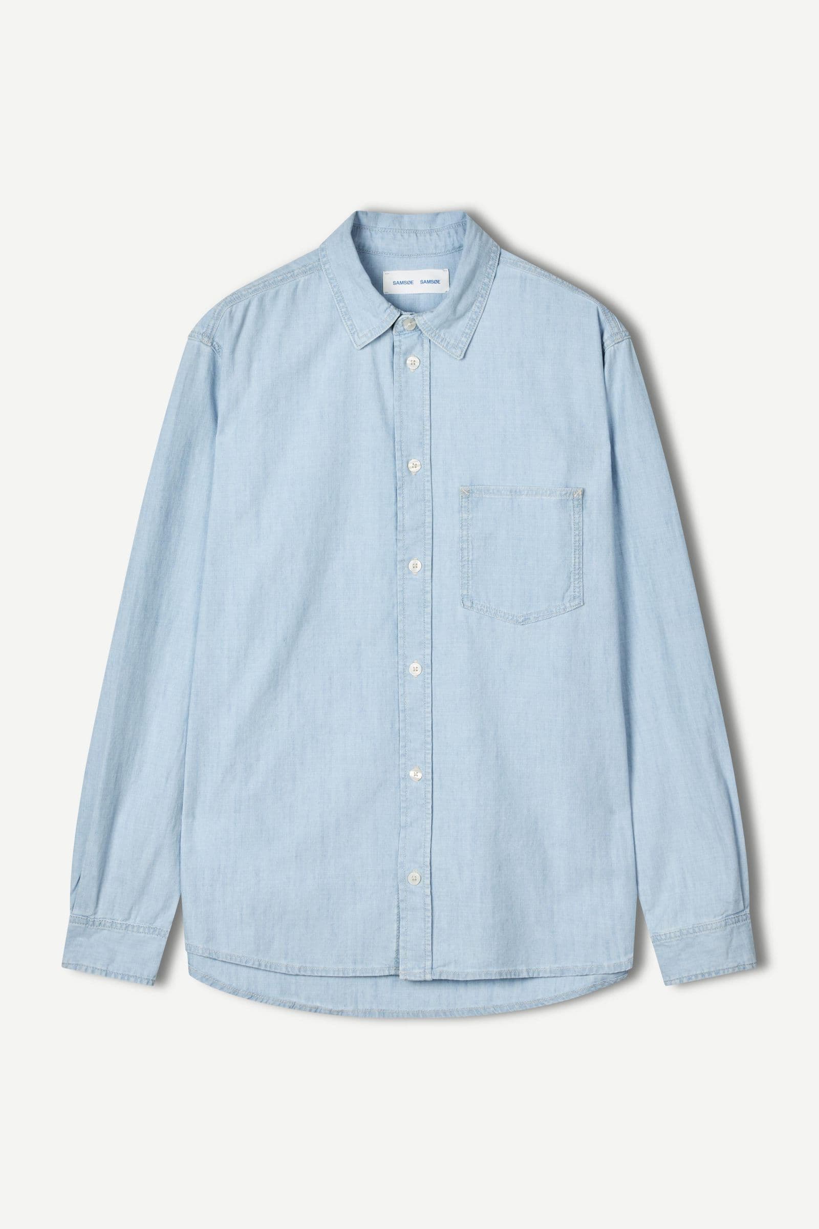 Sadamon shirt 15592 Light chambray