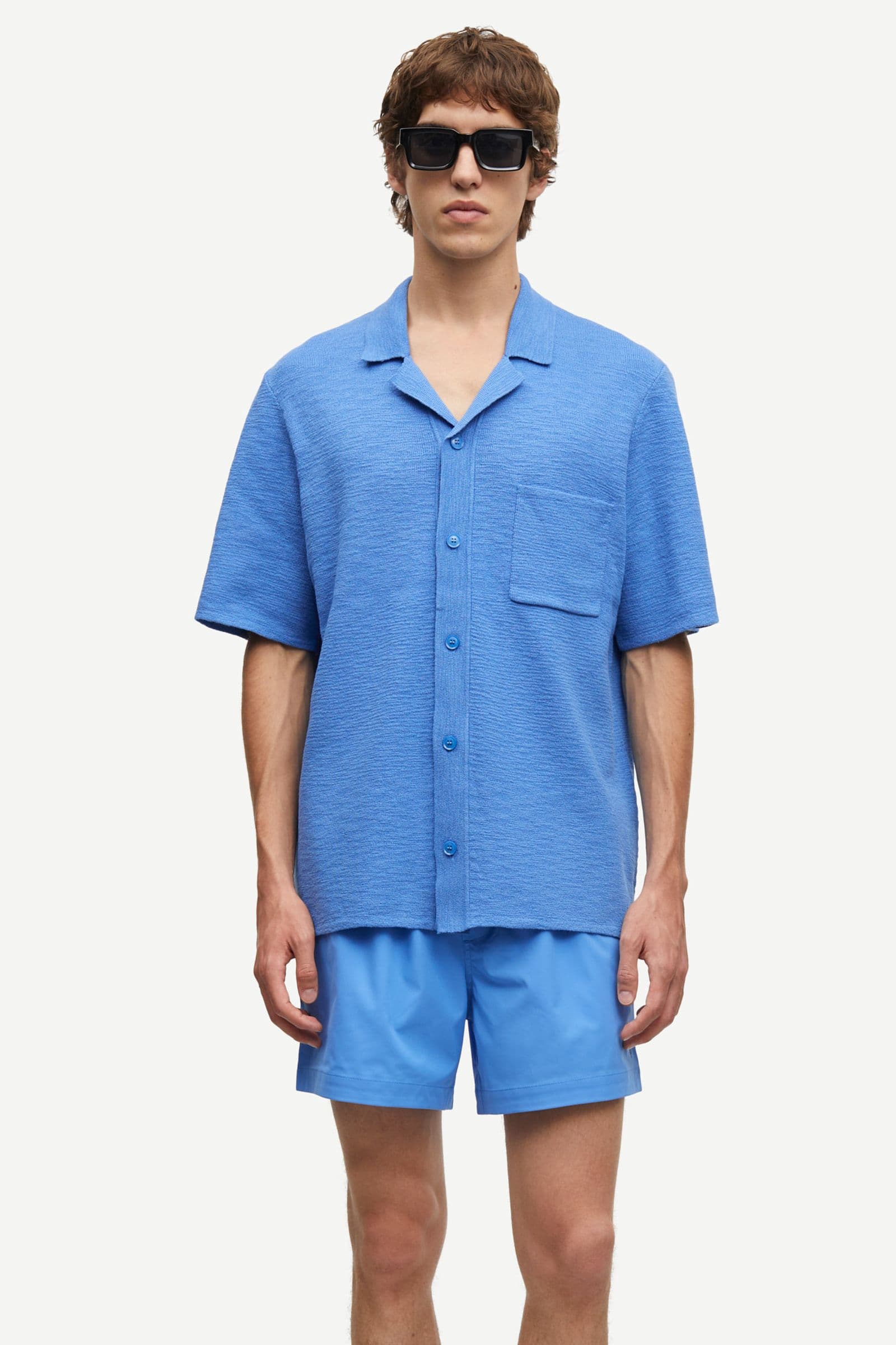 Salarry shirt 15626 Blue Jasper