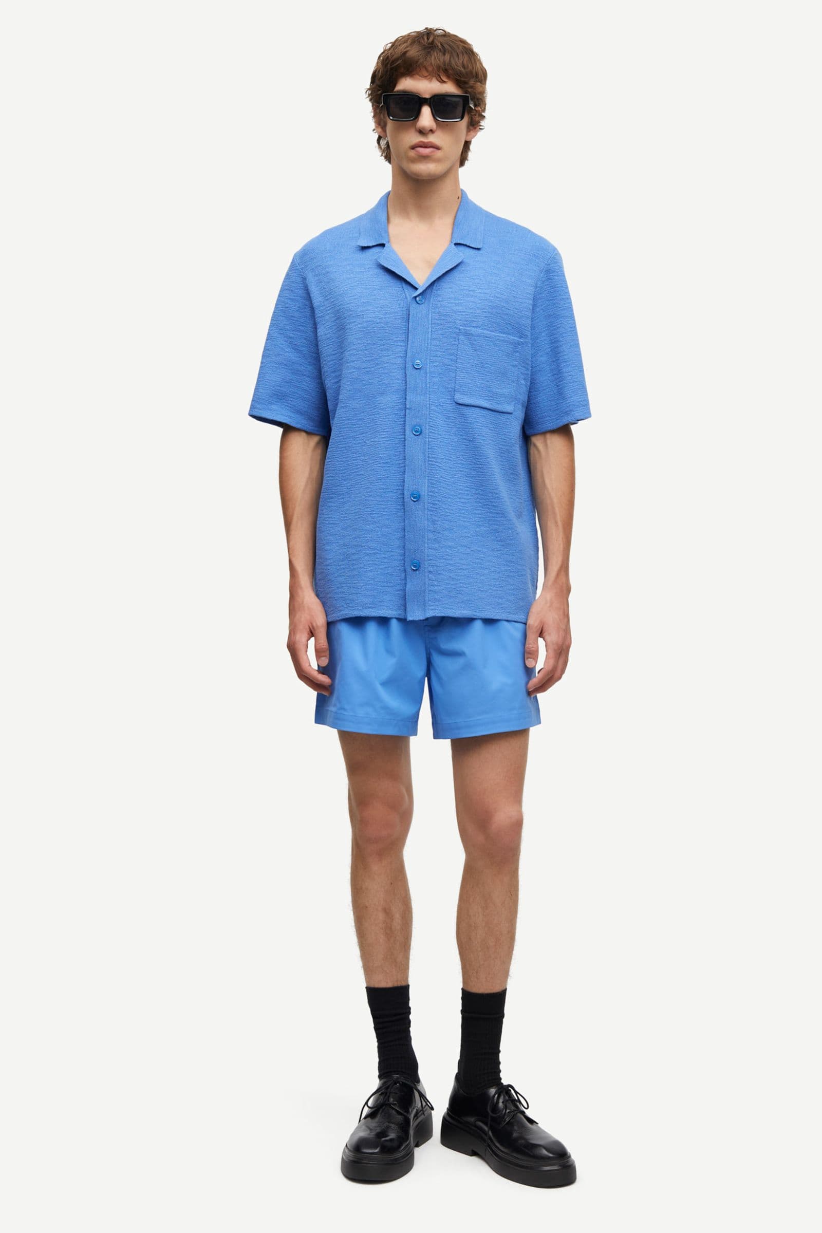Salarry shirt 15626 Blue Jasper