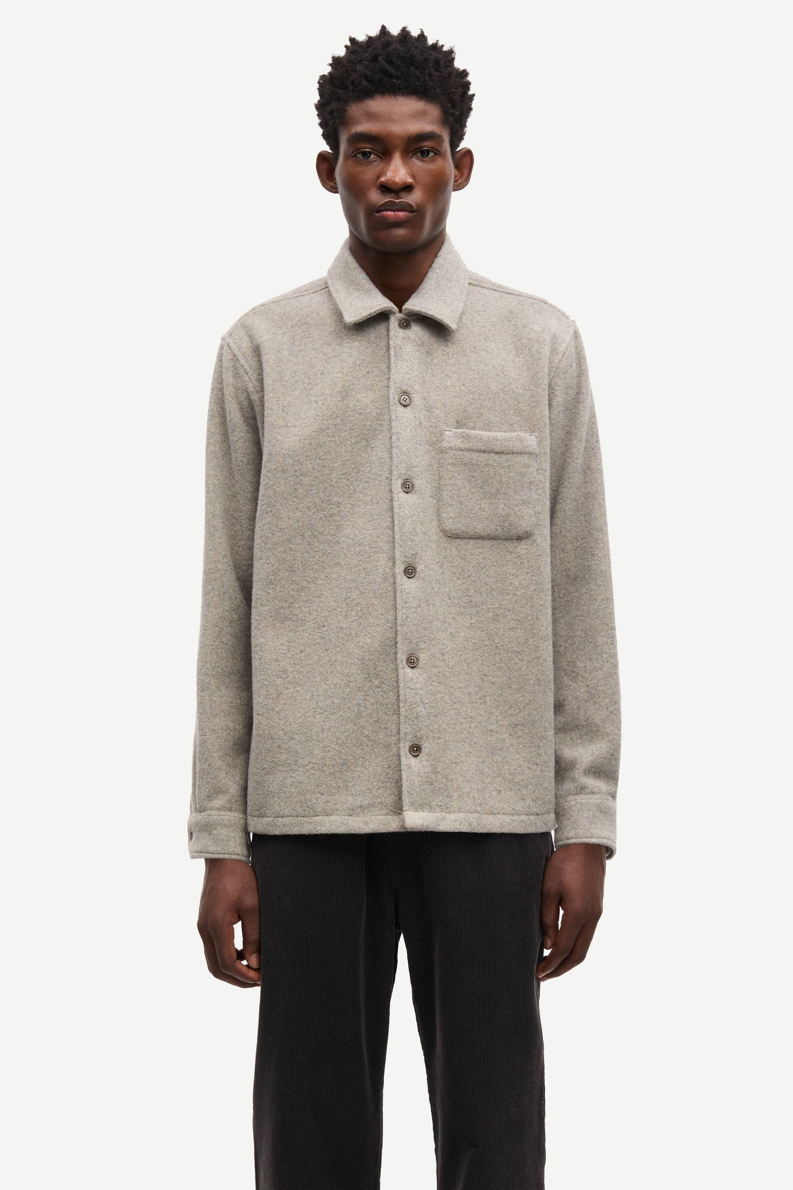 Sadamon JJ overshirt 15736 Elephant Skin