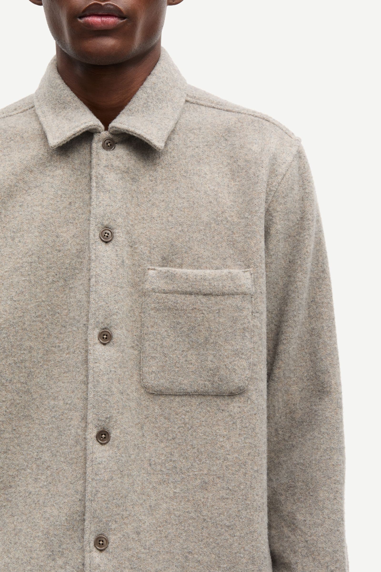 Sadamon JJ overshirt 15736 Elephant Skin