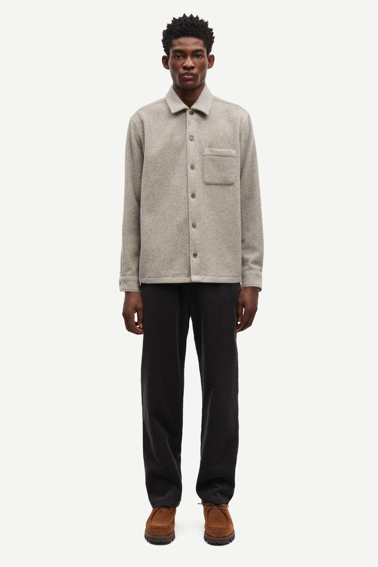 Sadamon JJ overshirt 15736 Elephant Skin