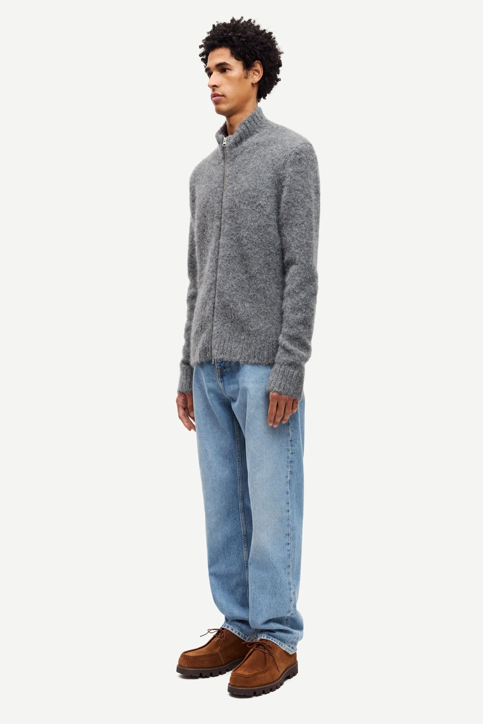 Sajean zip cardigan 15425 Iron Gate