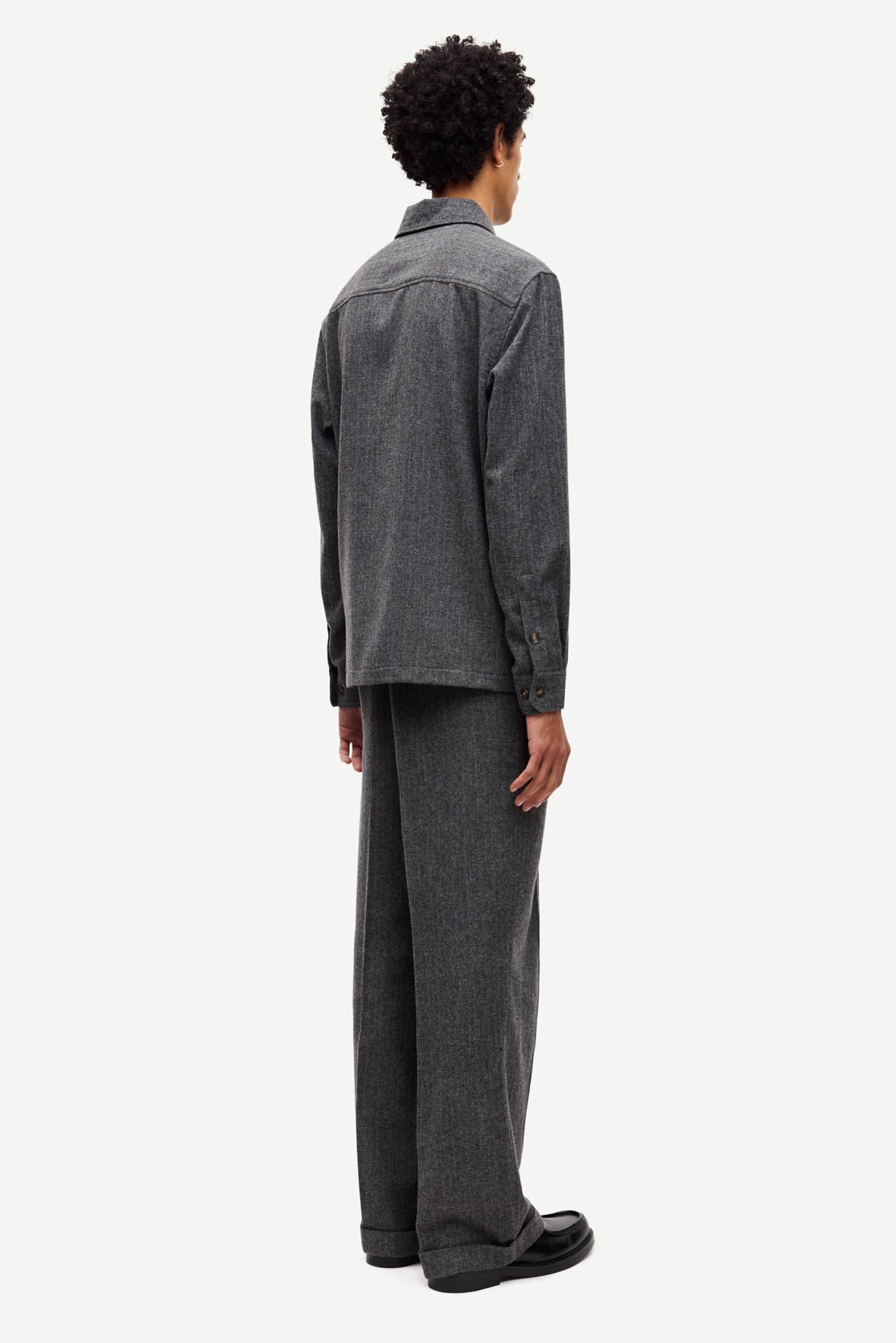 Sacastor X overshirt 15719 Grey herringbone