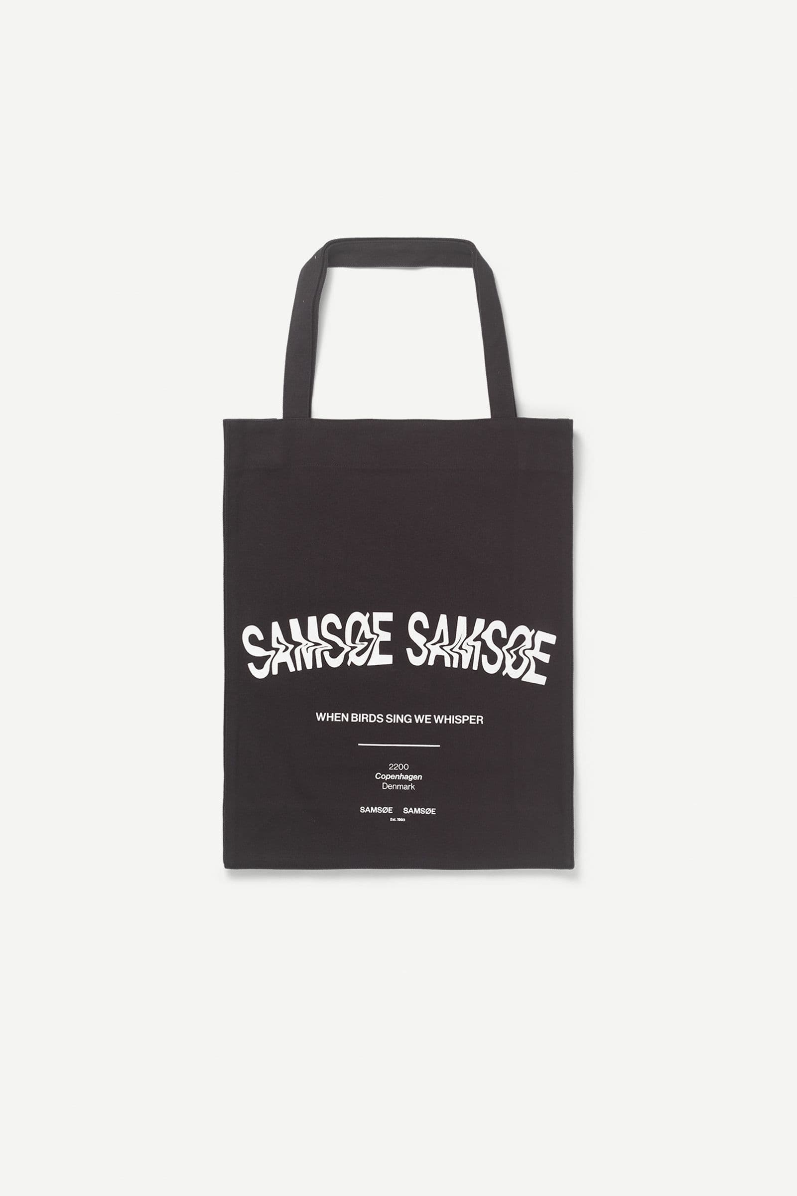 Saprint tote bag 14197 Washed Black Birds