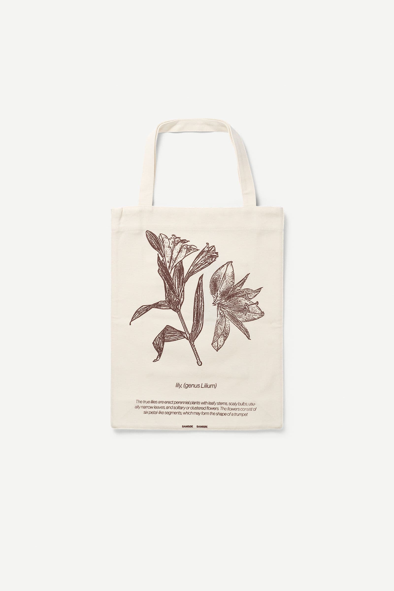Saprint tote bag 14197 Undyed Lily