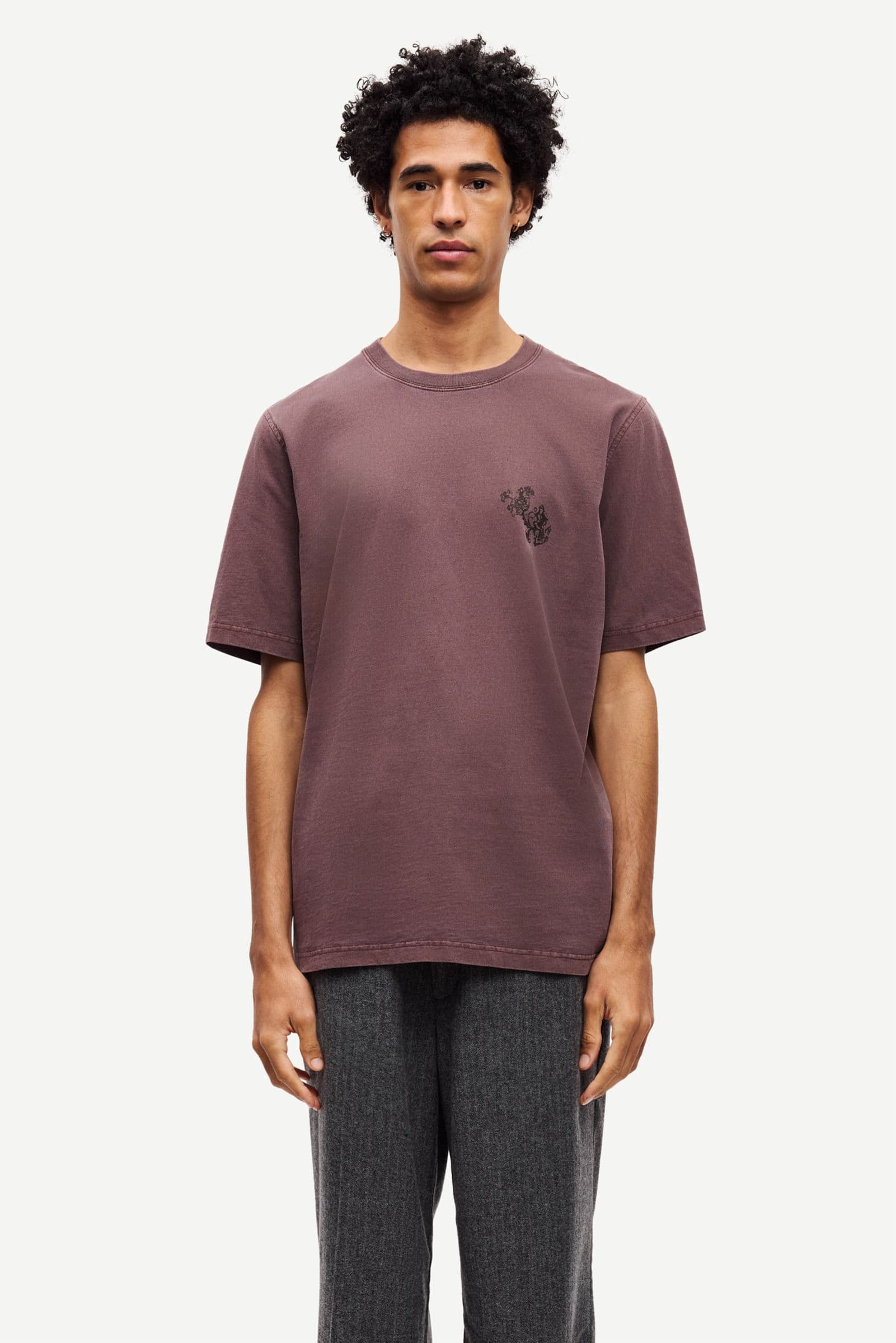 Saphil t-shirt 15489 Washed raisin wallpaper