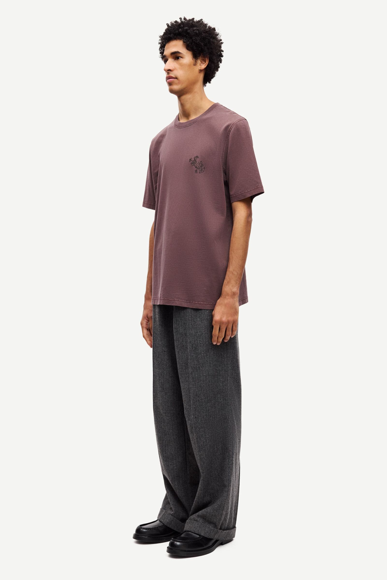 Saphil t-shirt 15489 Washed raisin wallpaper