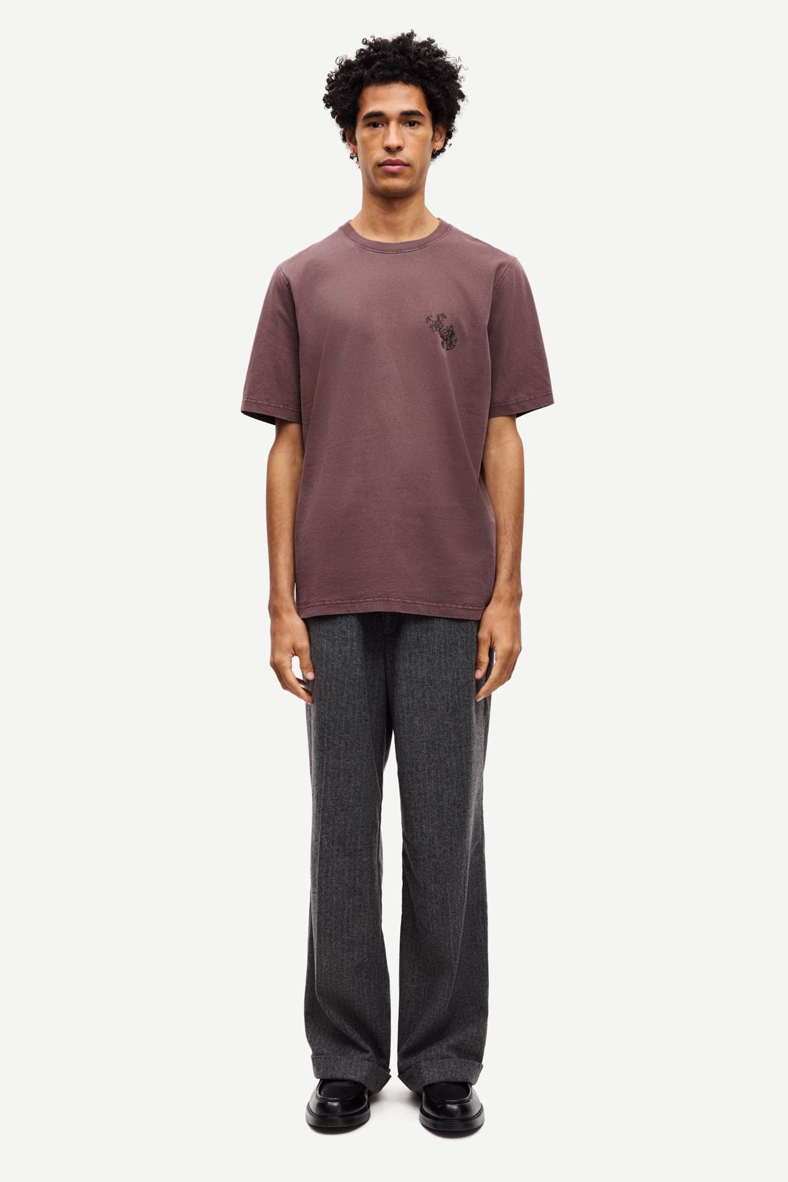 Saphil t-shirt 15489 Washed raisin wallpaper