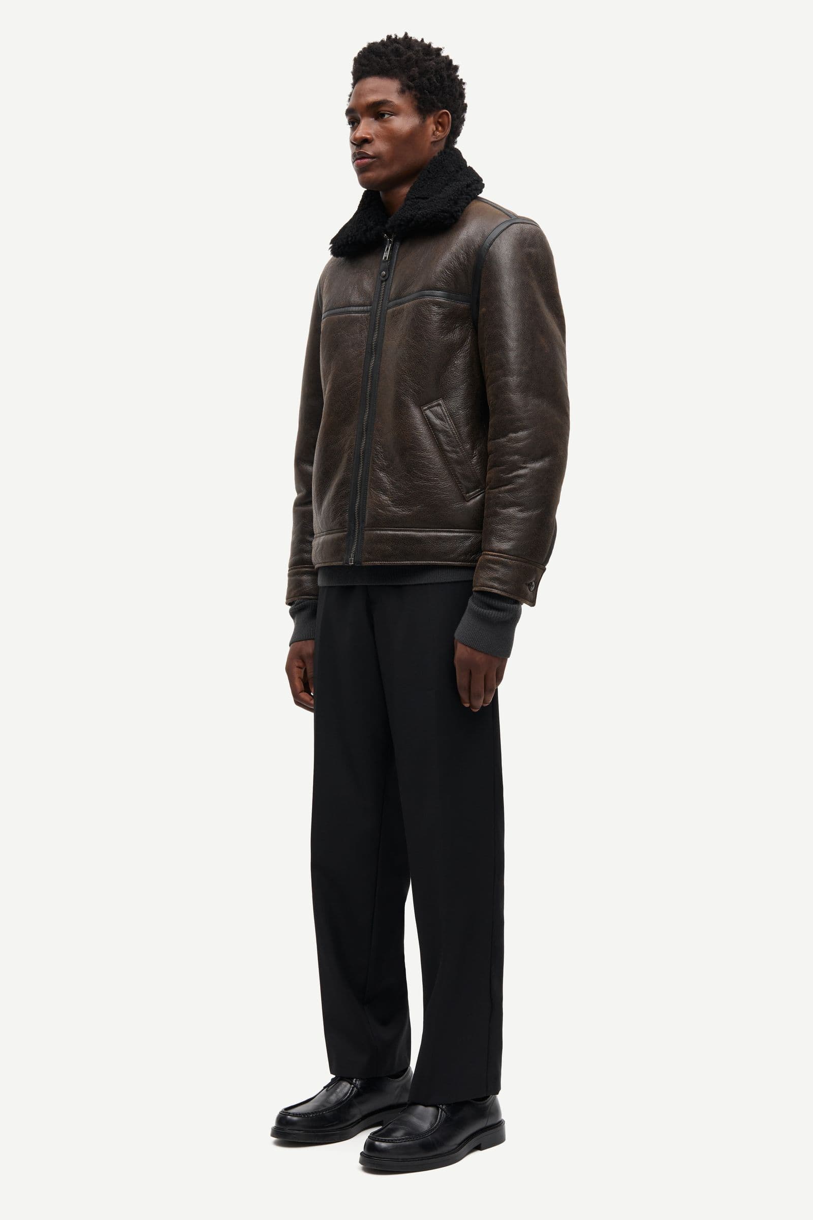 Saboy jacket 15692 Dark brown crackled