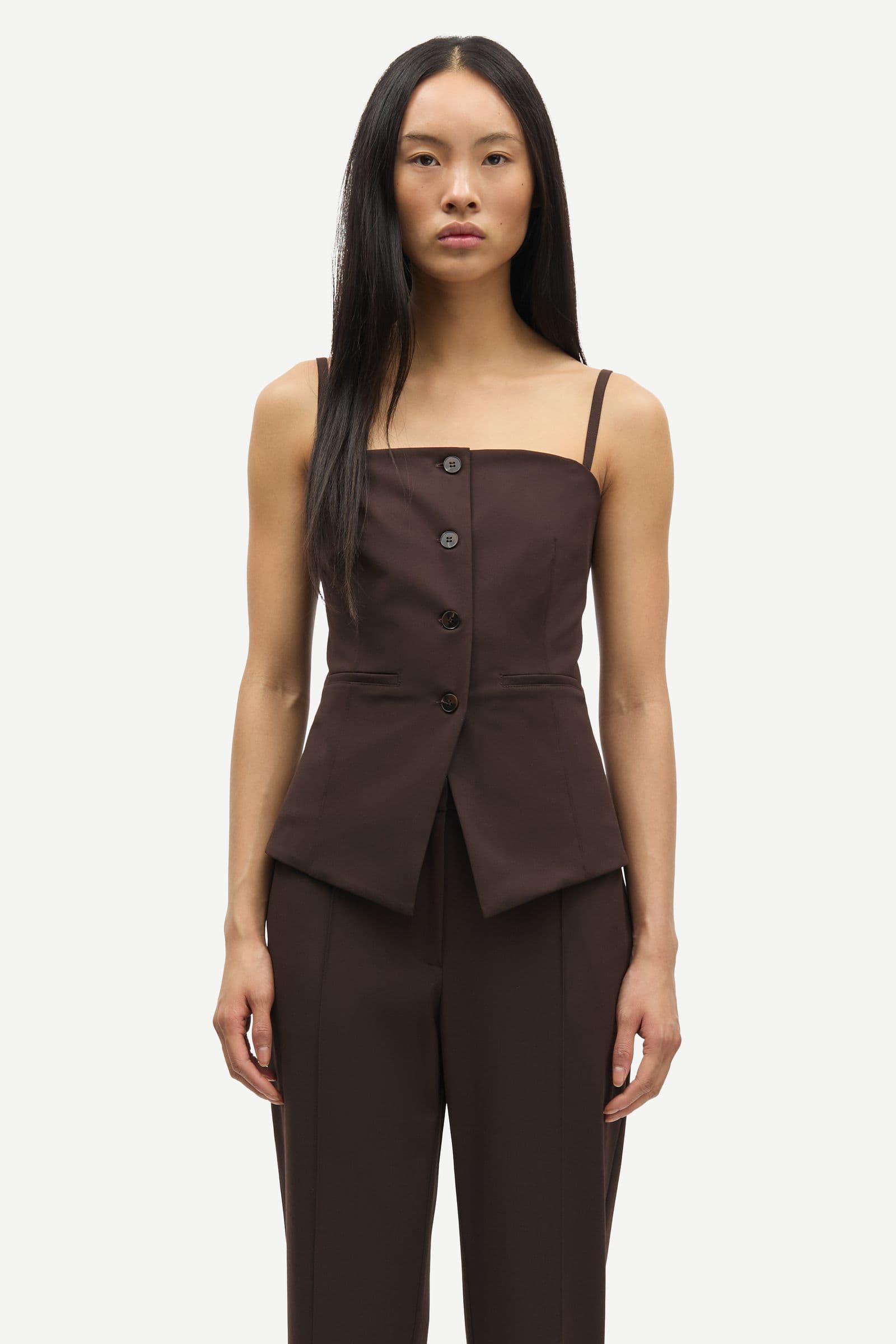 Saclo top 15547 Black Coffee