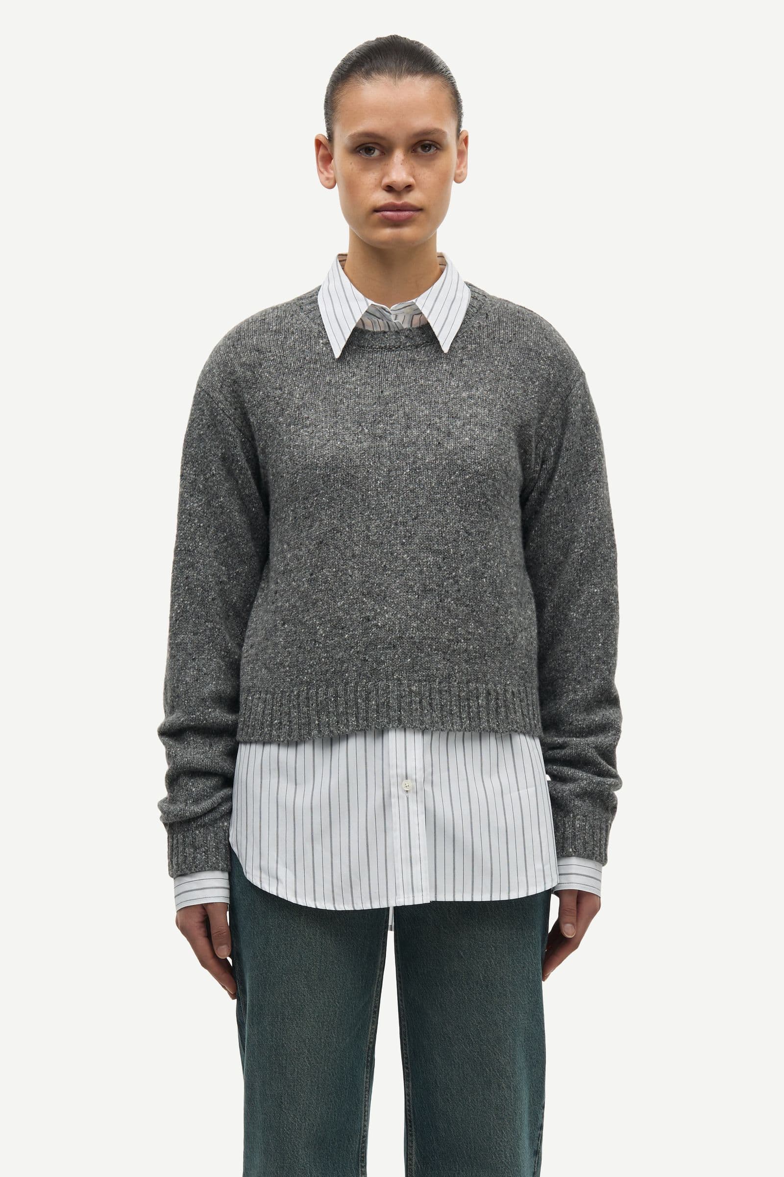 Salois sweater 15724 Dark Grey Mel.