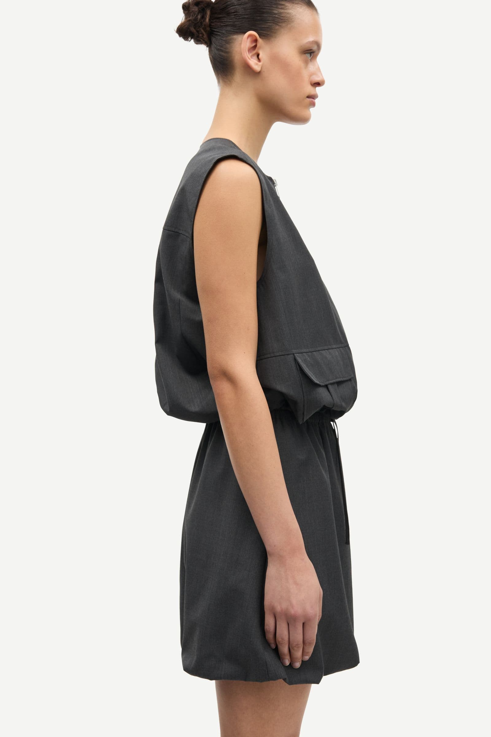 Saroko skirt 15449 Dark grey mel.