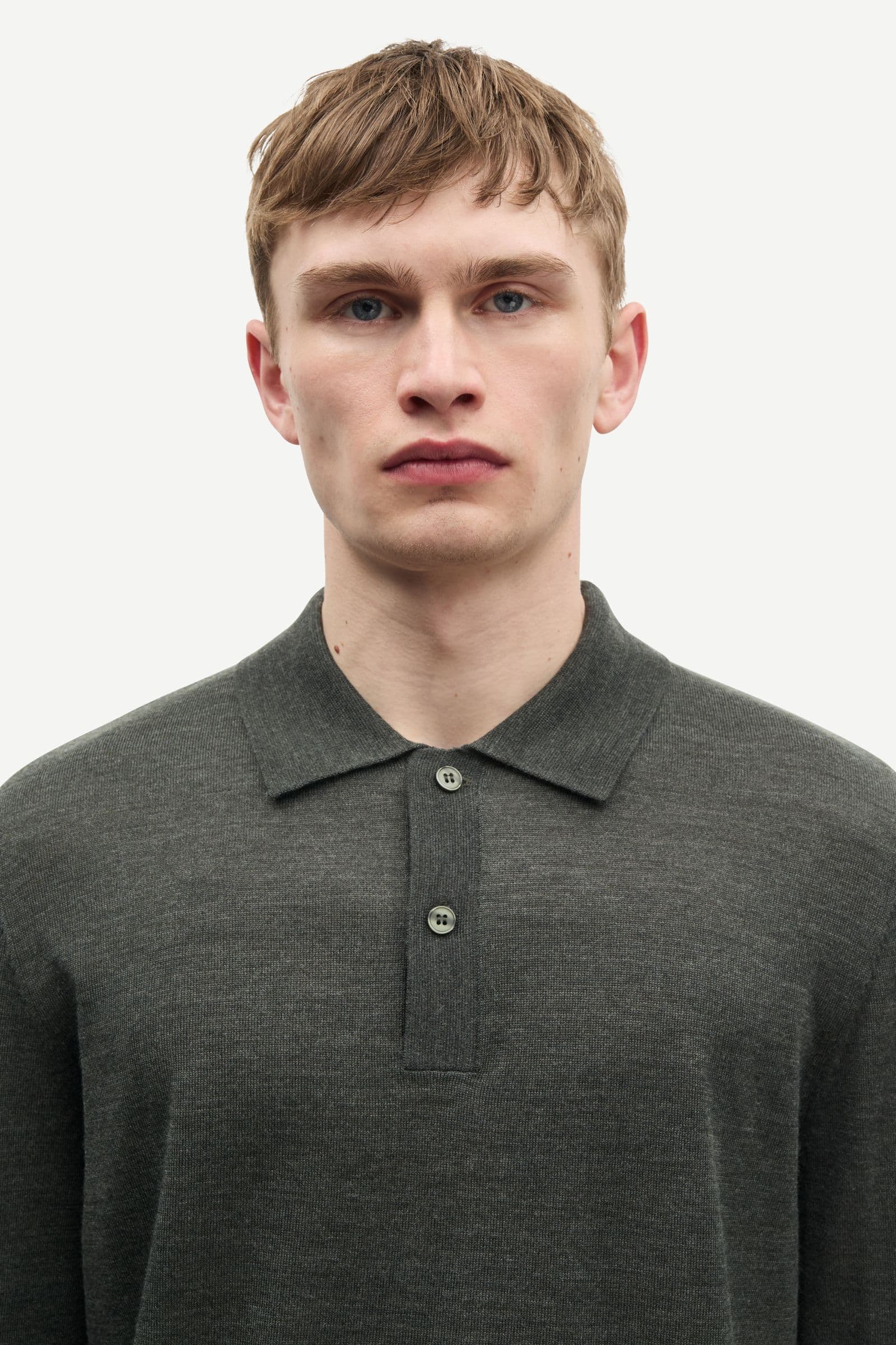 Sarowan ls polo 15477 Dark Evergreen Mel.