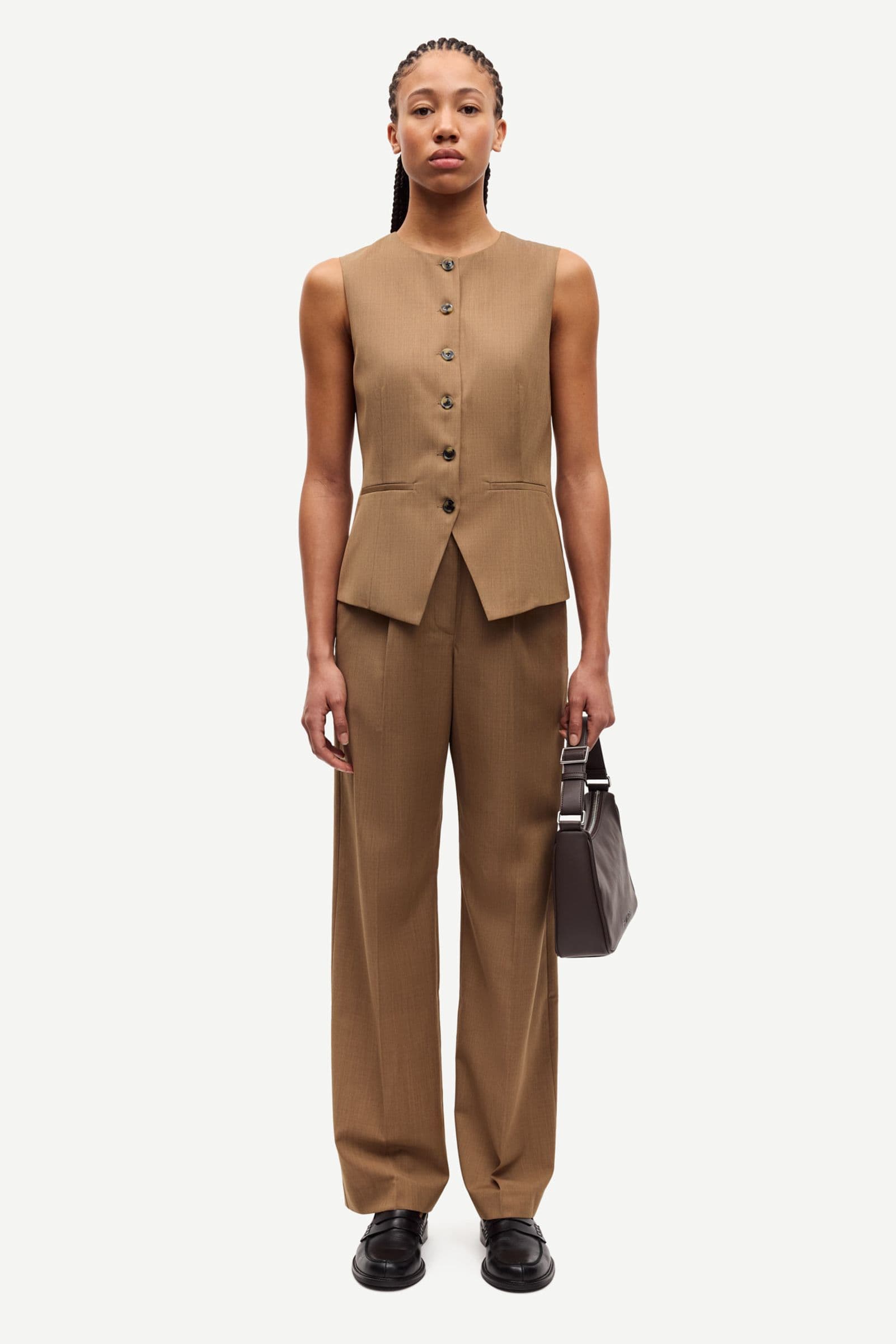Satovi trousers 15449 Otter Mel.