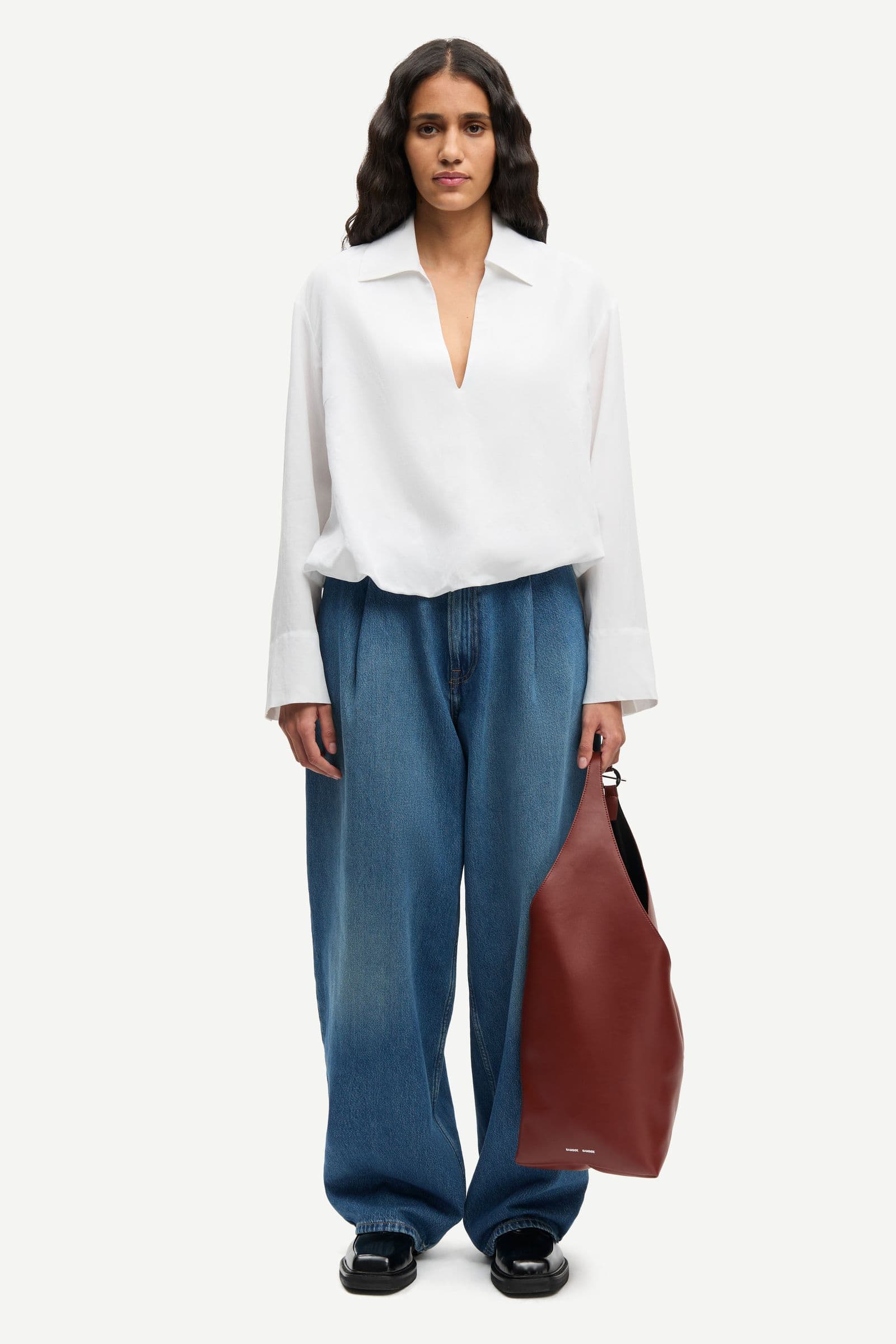 Saharper pleat jeans 15893 Fluid denim