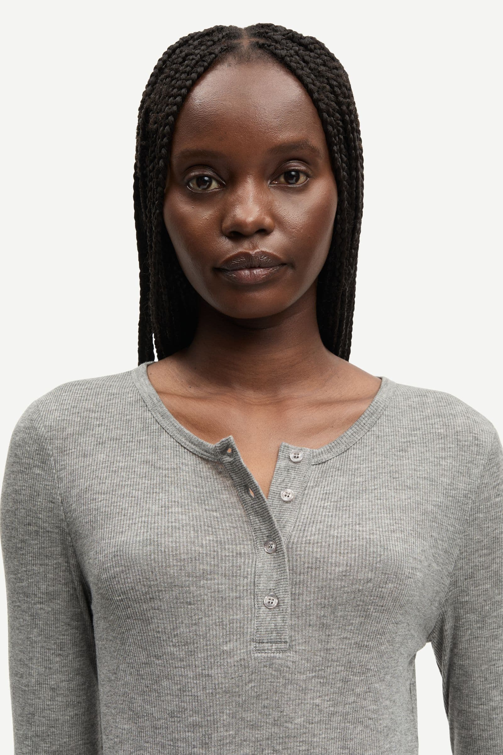 Sadodo ls top 15886 Mid Grey Mel.