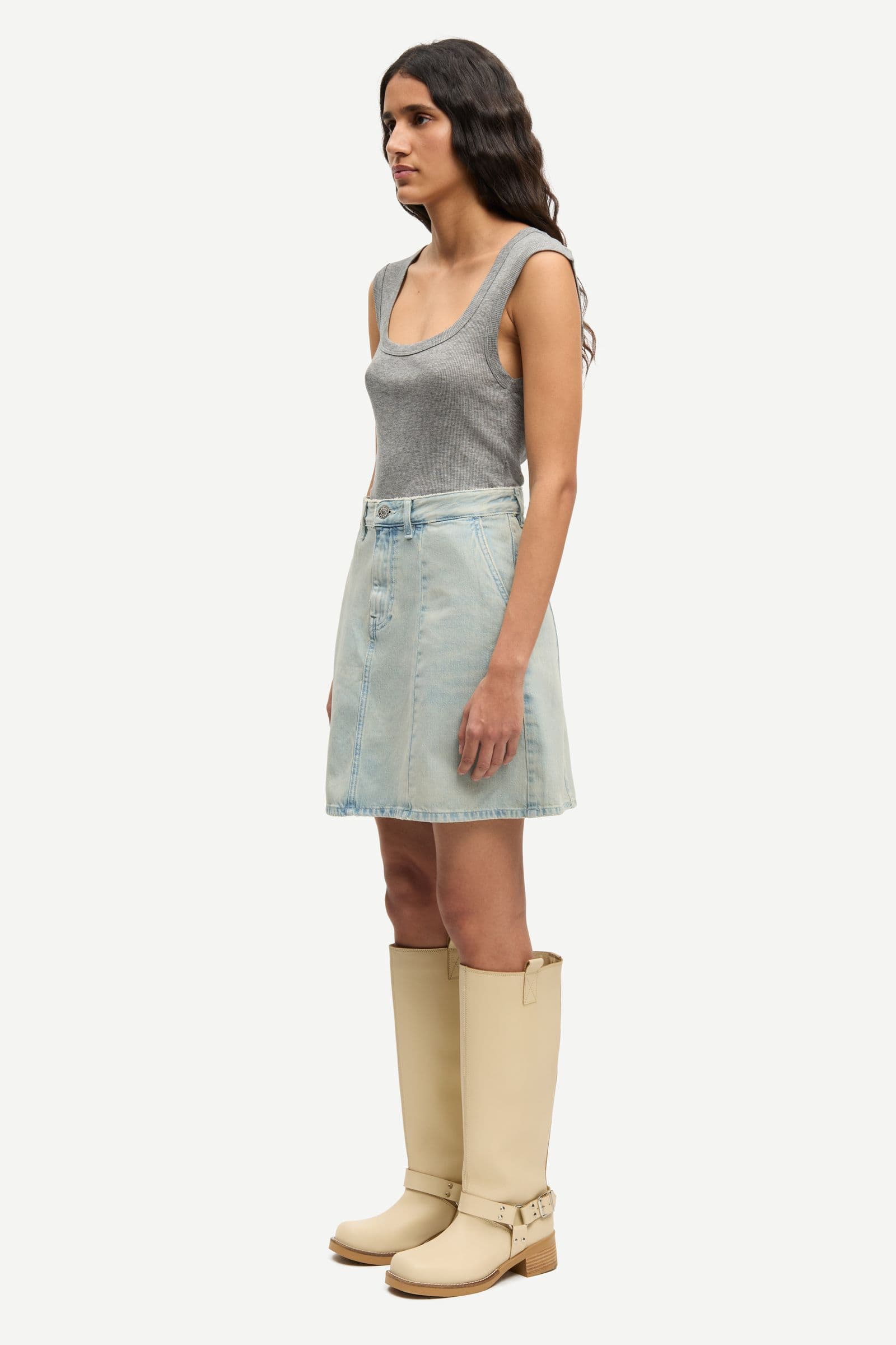 Sadou tank top 15886 Mid Grey Mel.