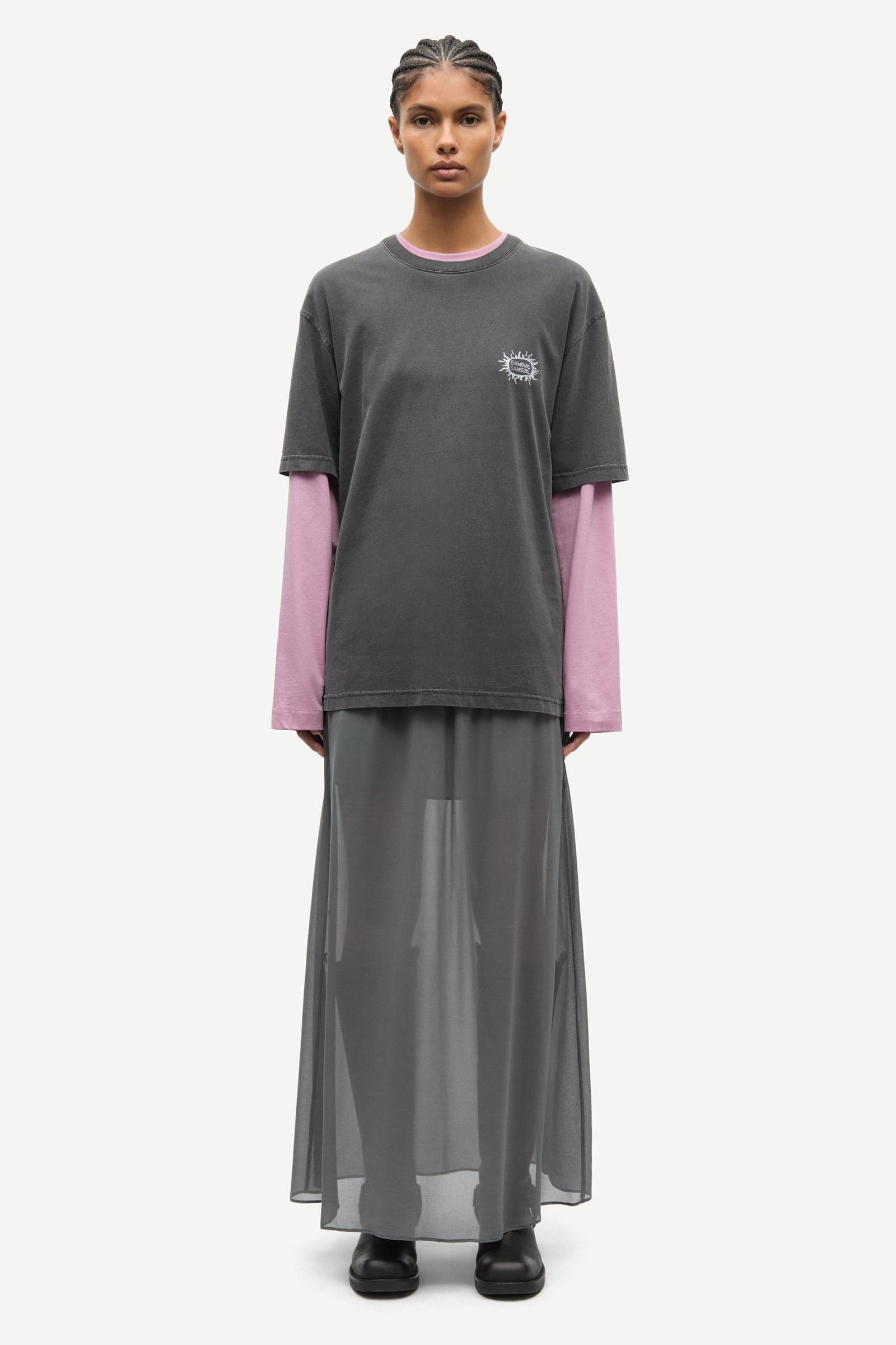 Samika skirt 15932 Gunmetal