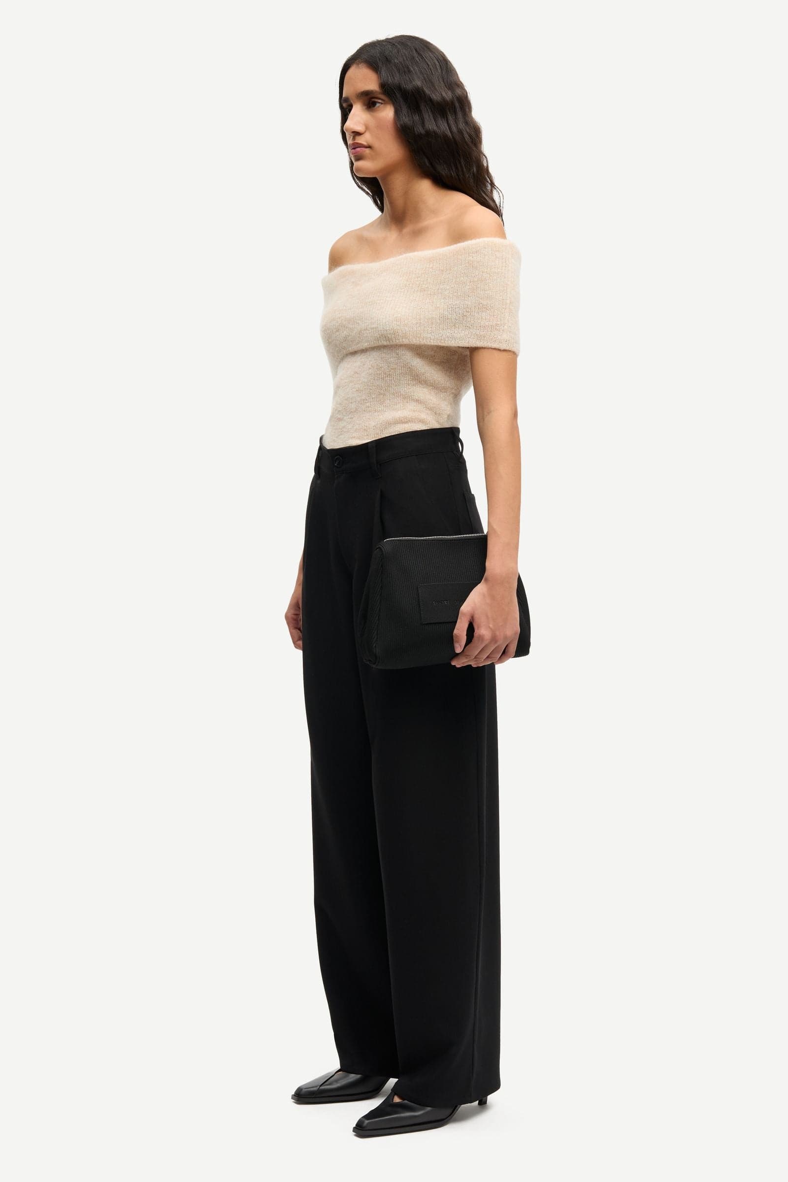 Saharper pleat trousers 15790 Black