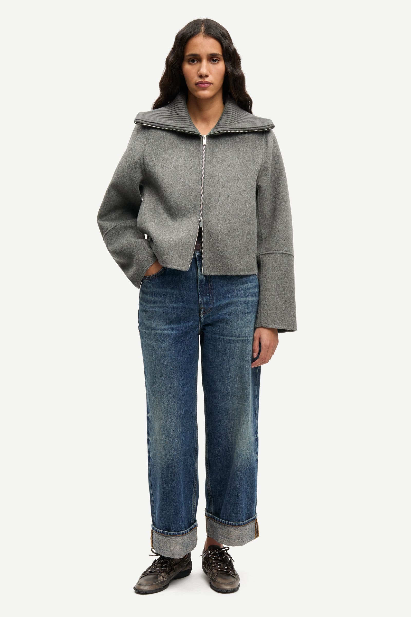 Sacleo jacket 15772 Gun Metal Mel.