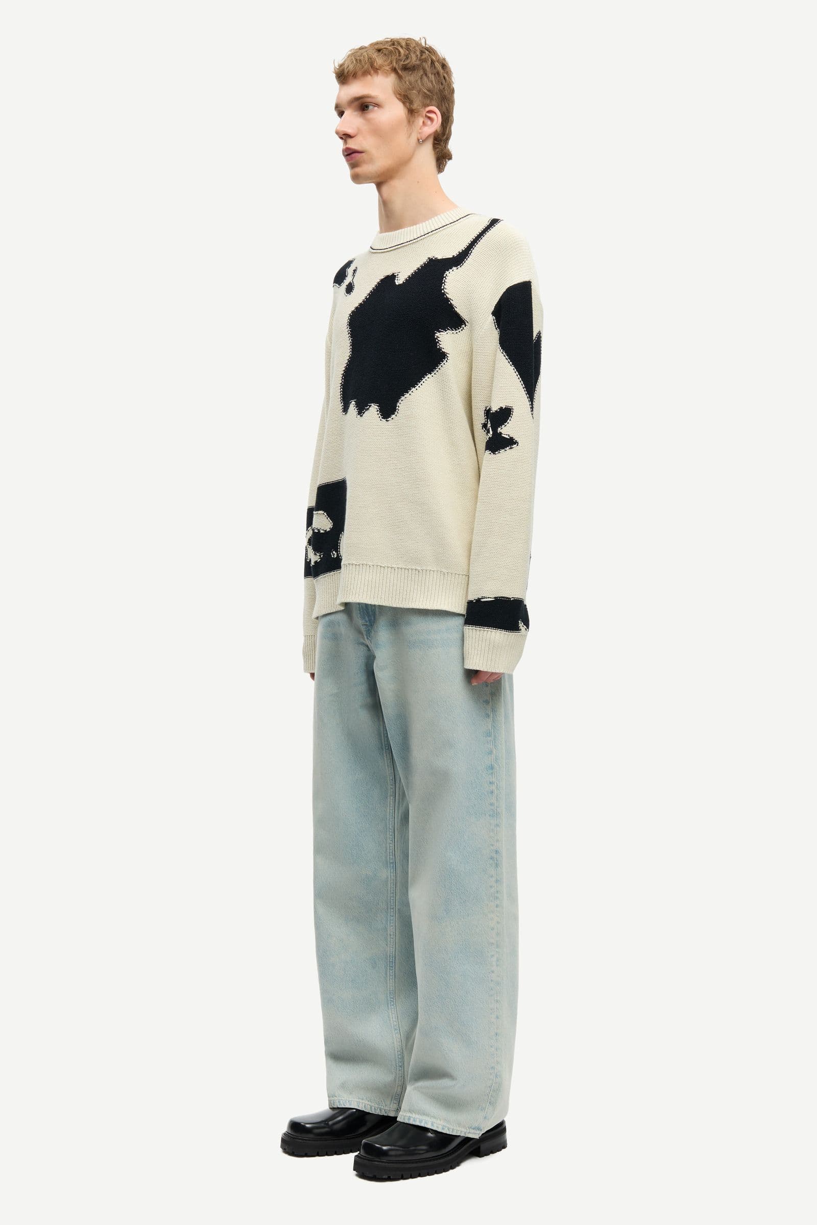 Salevo sweater 12923 Cream Ashbloom